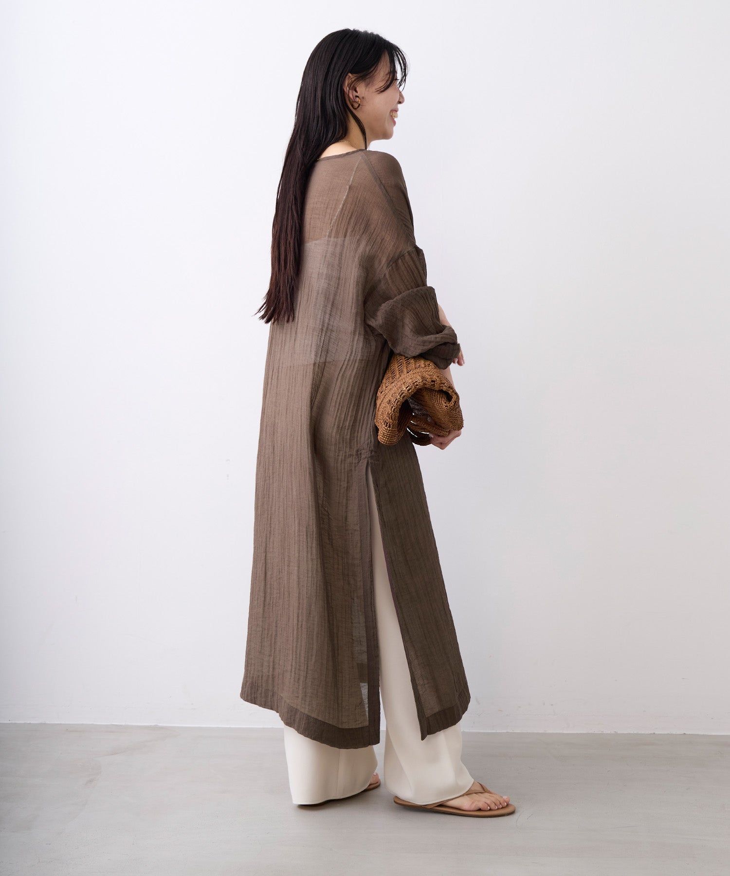 ヘンリーネックシアーワンピース | MICA&DEAL ONLINE STORE