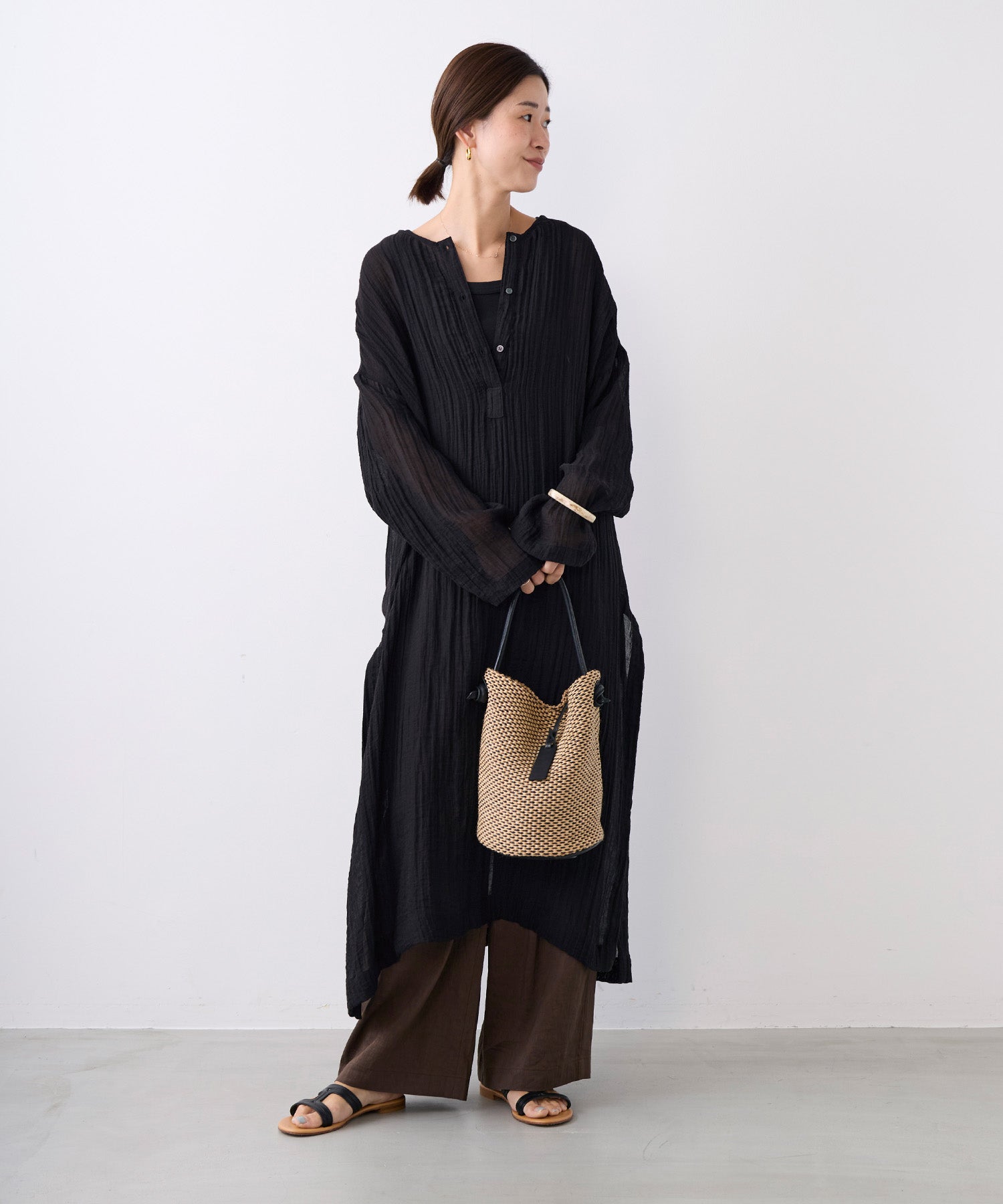 ヘンリーネックシアーワンピース | MICA&DEAL ONLINE STORE