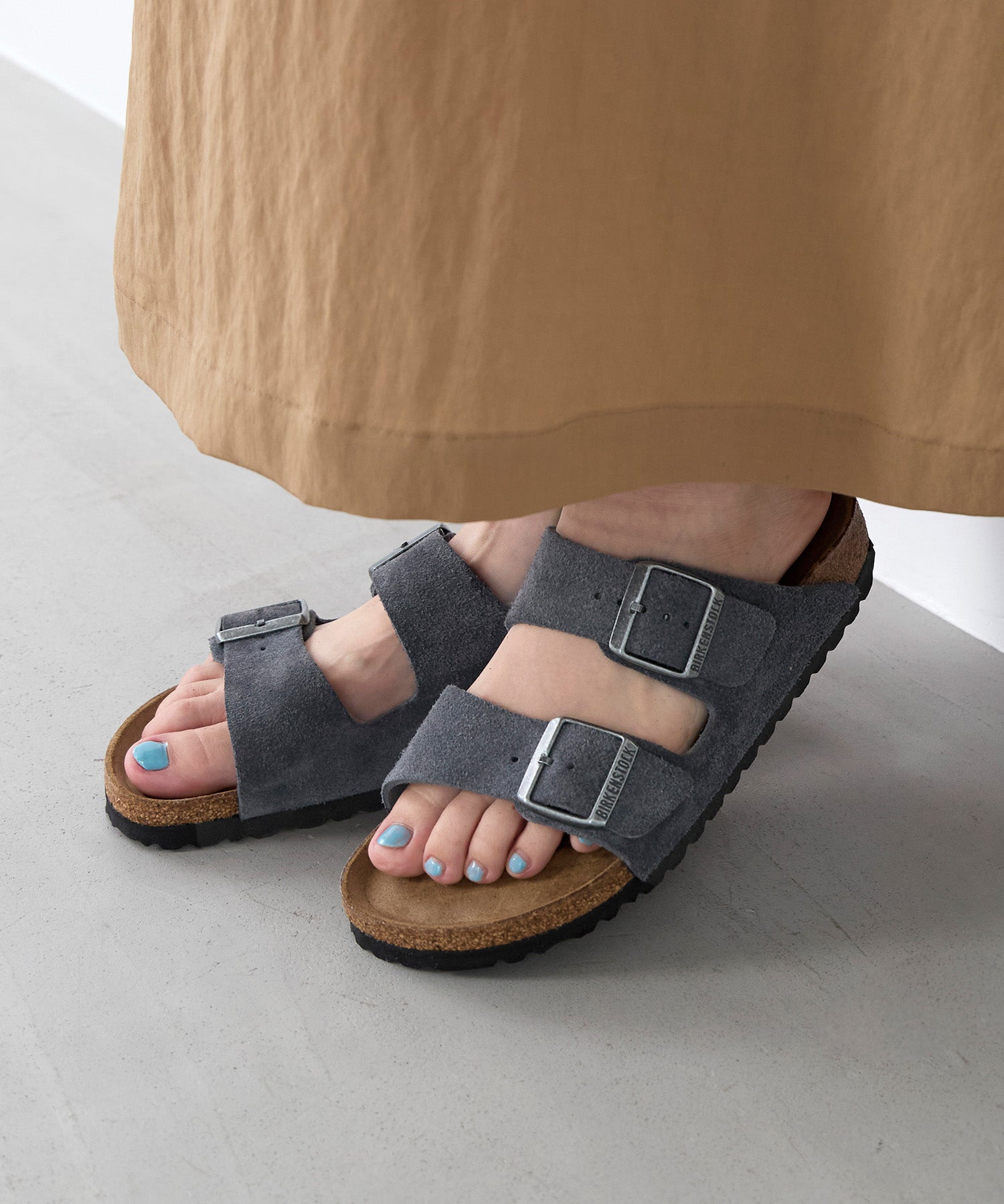 BIRKENSTOCK】アリゾナ スウェードサンダル-ARIZONA BS SUEDE