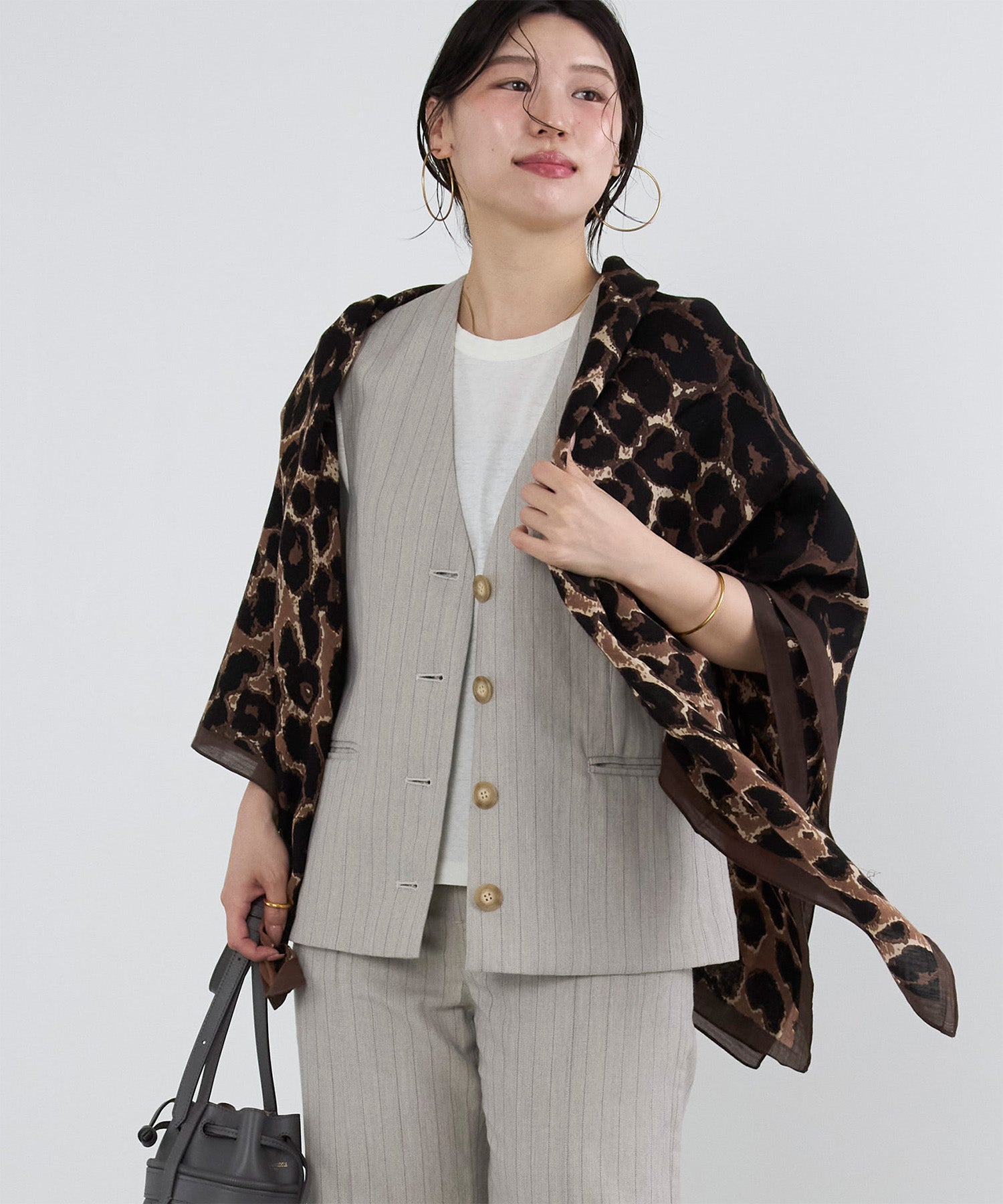 Manipuri ヒョウ柄 スカーフ manipuri】レオパードスカーフ | MICA&DEAL ONLINE STORE