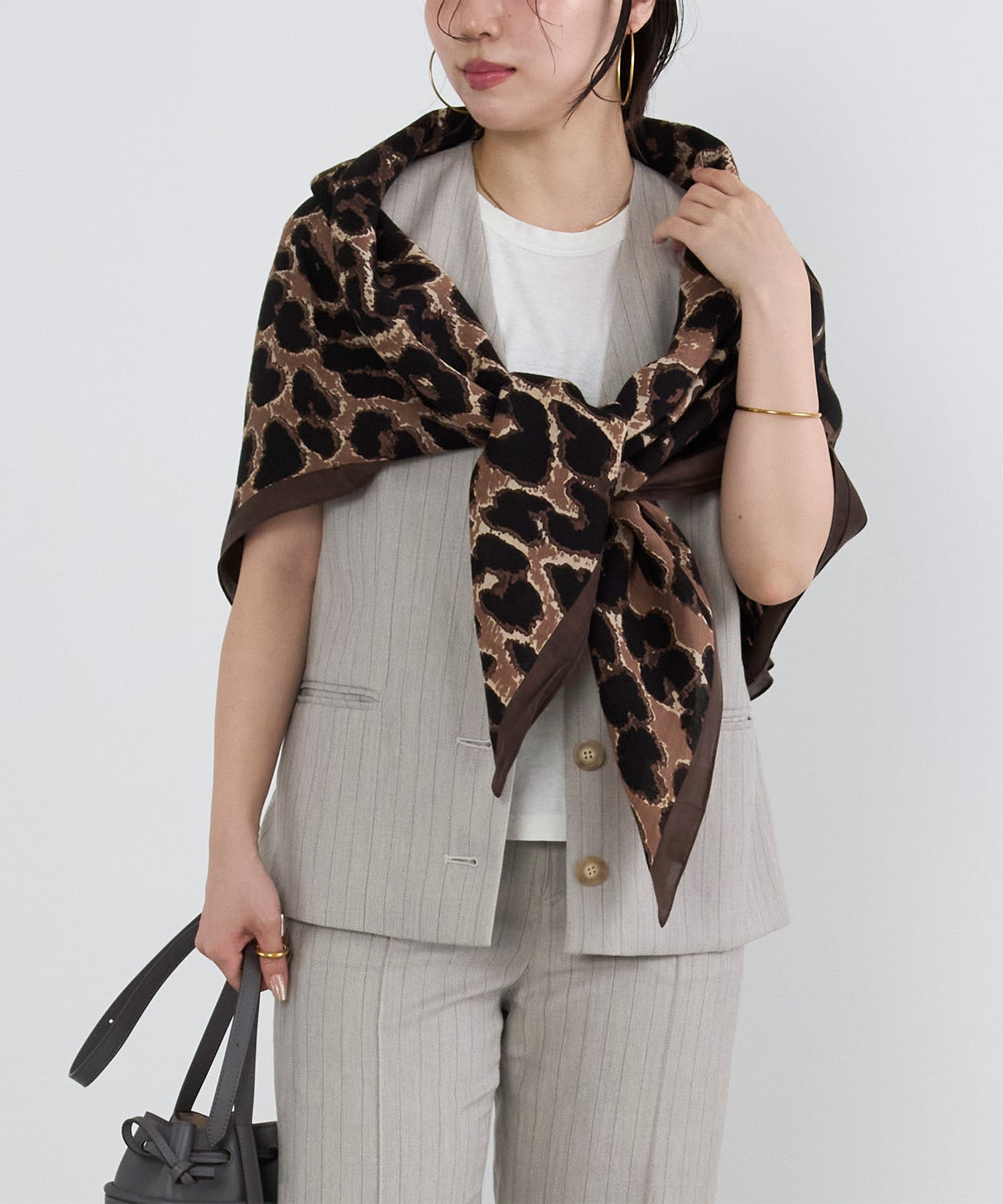Manipuri STORE ONLINE MICA&DEAL | manipuri】レオパードスカーフ スカーフ ヒョウ柄 小物
