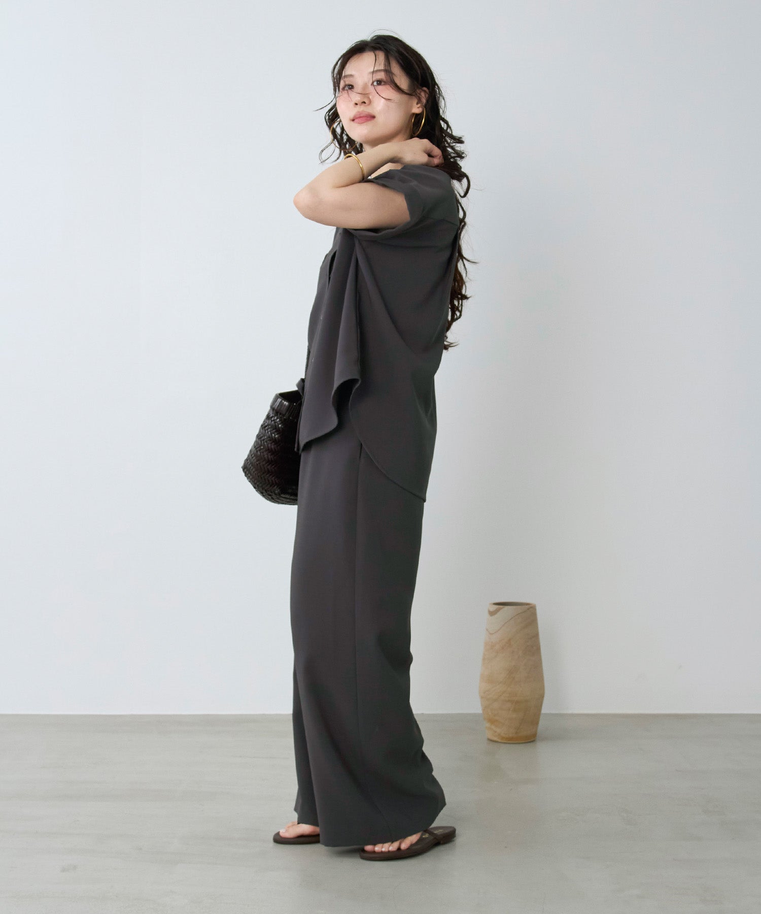 20%off]接触冷感/吸水速乾-オープンカラーシャツ | MICA&DEAL ONLINE STORE