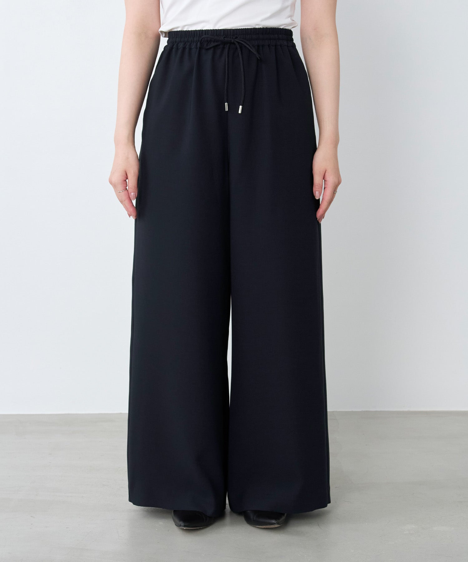 接触冷感/吸水速乾-ウエストゴムイージーパンツ | MICA&DEAL ONLINE STORE