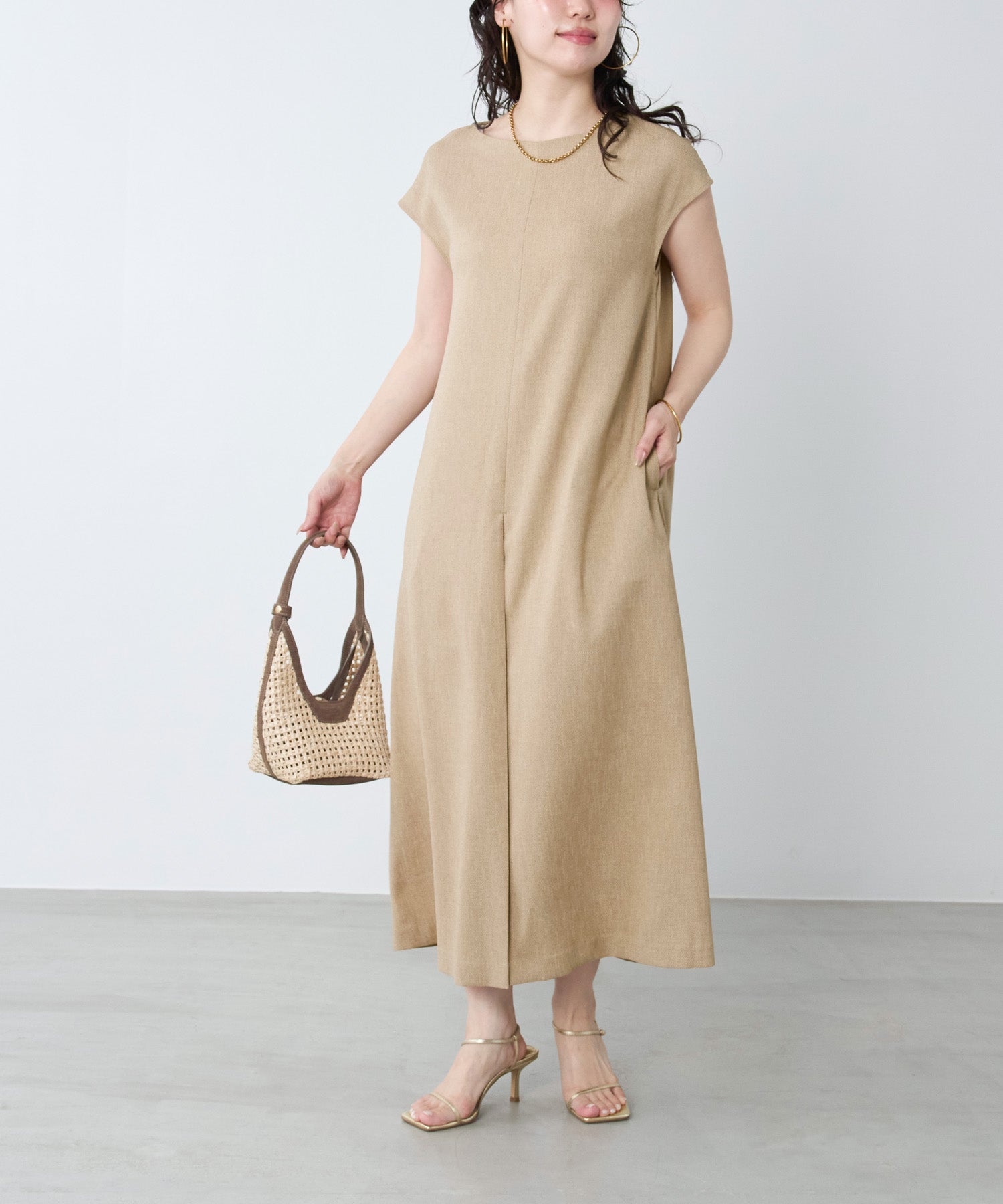 リネンライクタックワンピース | MICA&DEAL ONLINE STORE