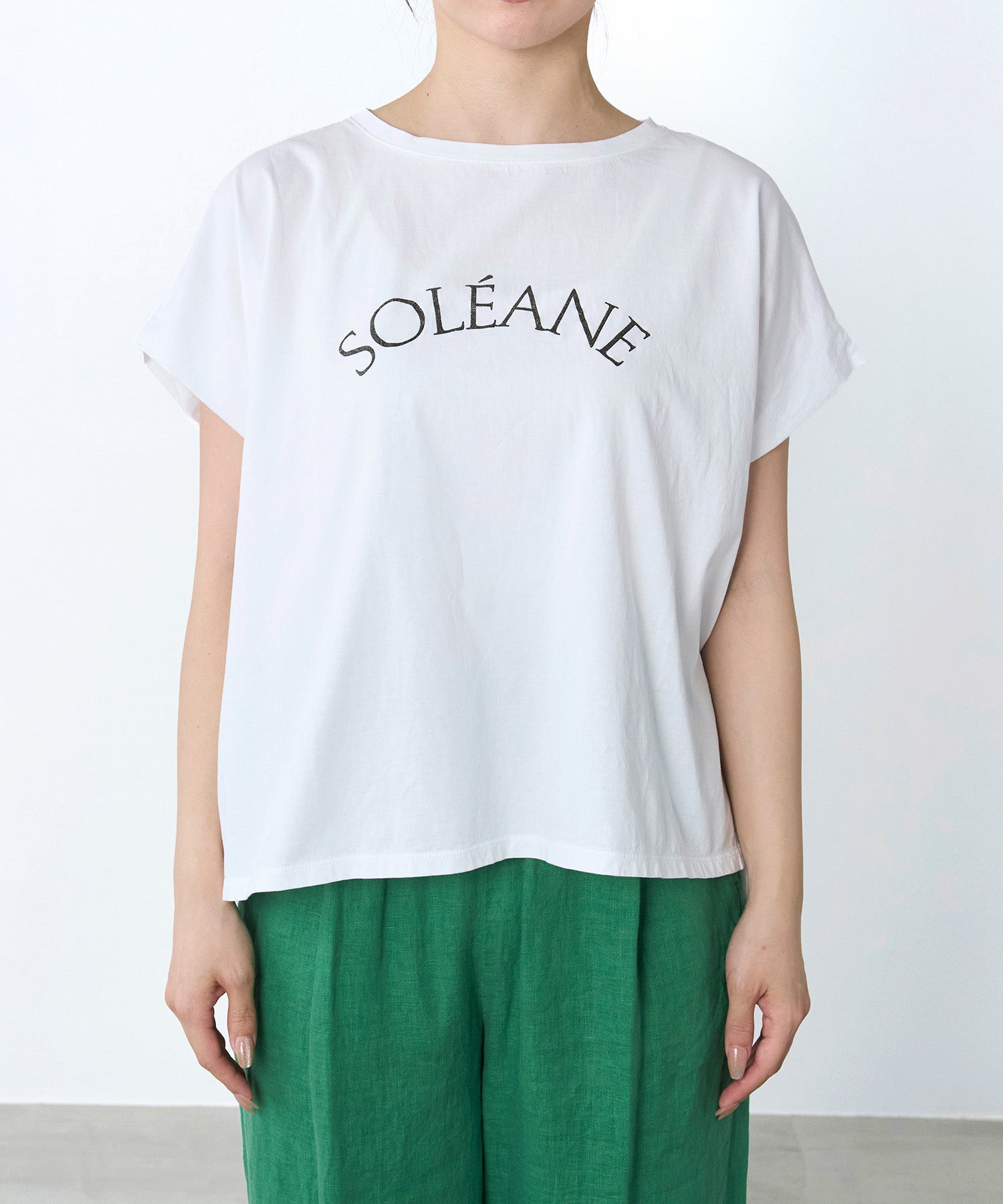 ラメロゴプリントターンバックスリーブT-shirt | MICA&DEAL ONLINE STORE
