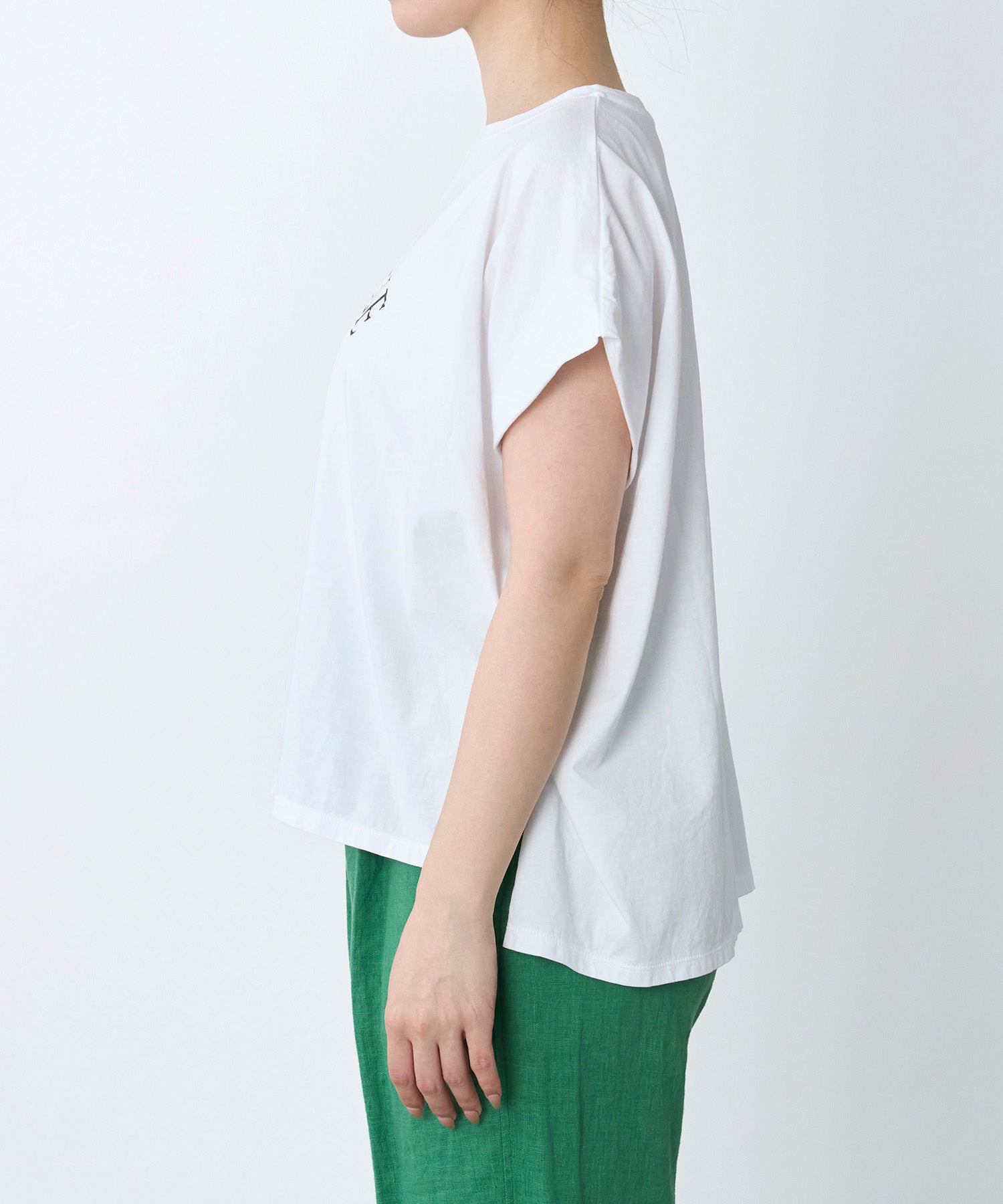 ラメロゴプリントターンバックスリーブT-shirt | MICA&DEAL ONLINE STORE