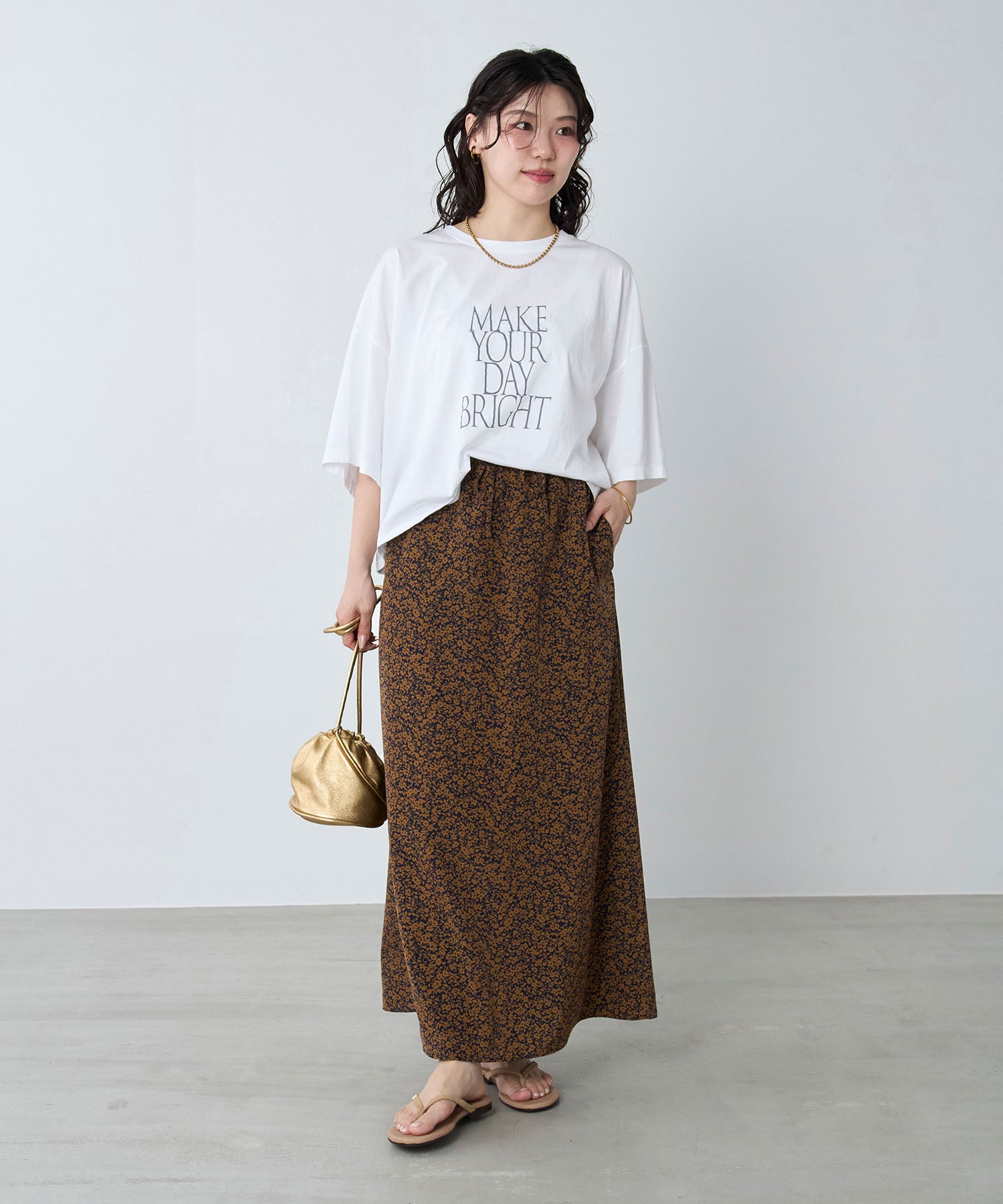40%off]フラワープリントセミフレアスカート | MICA&DEAL ONLINE STORE