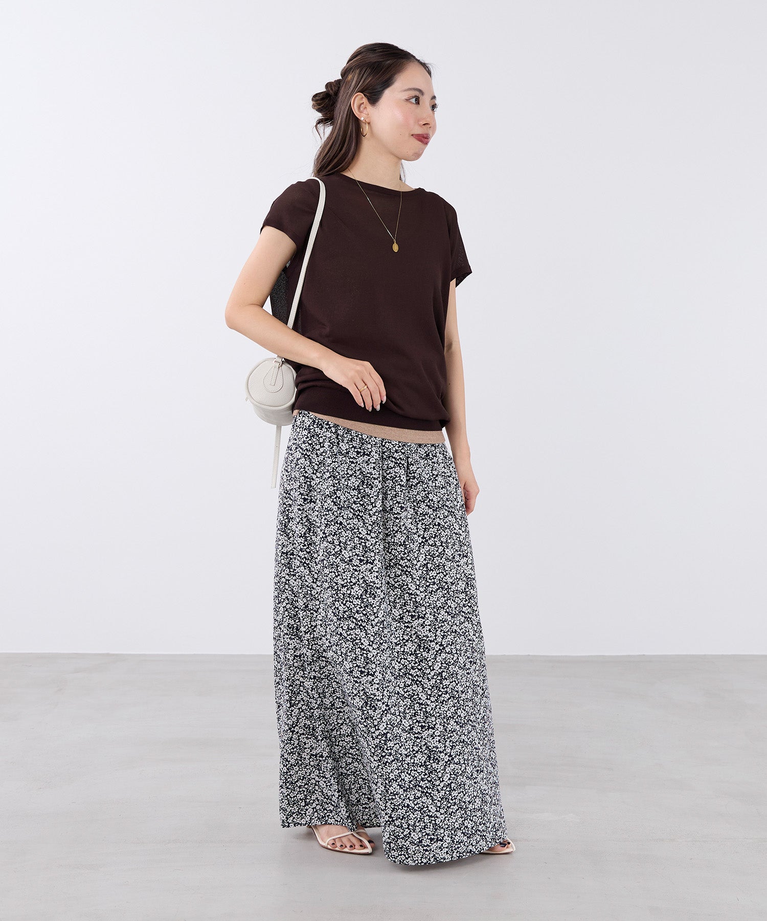 20%off]フラワープリントセミフレアスカート | MICA&DEAL ONLINE STORE