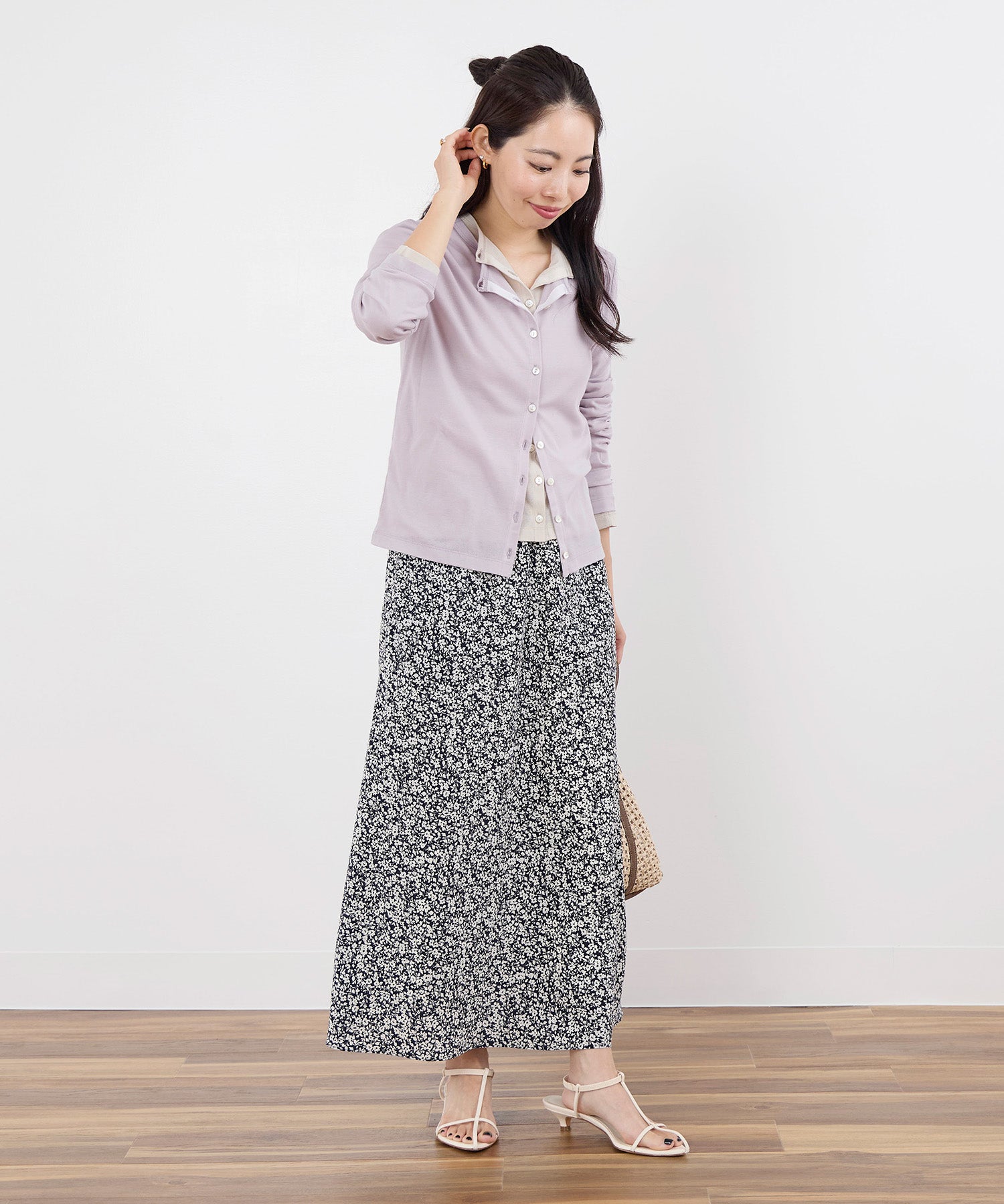 40%off]フラワープリントセミフレアスカート | MICA&DEAL ONLINE STORE