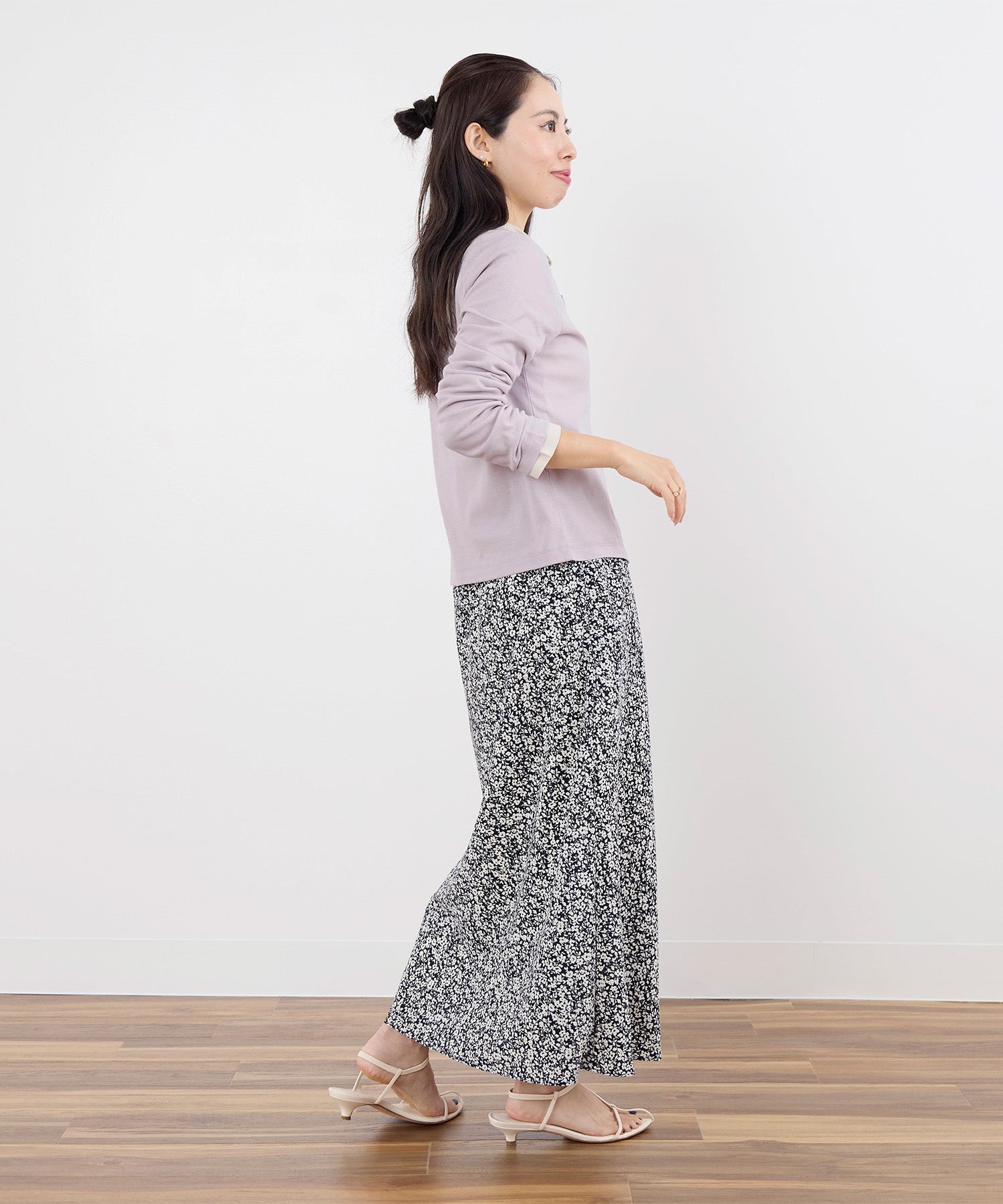 40%off]フラワープリントセミフレアスカート | MICA&DEAL ONLINE STORE