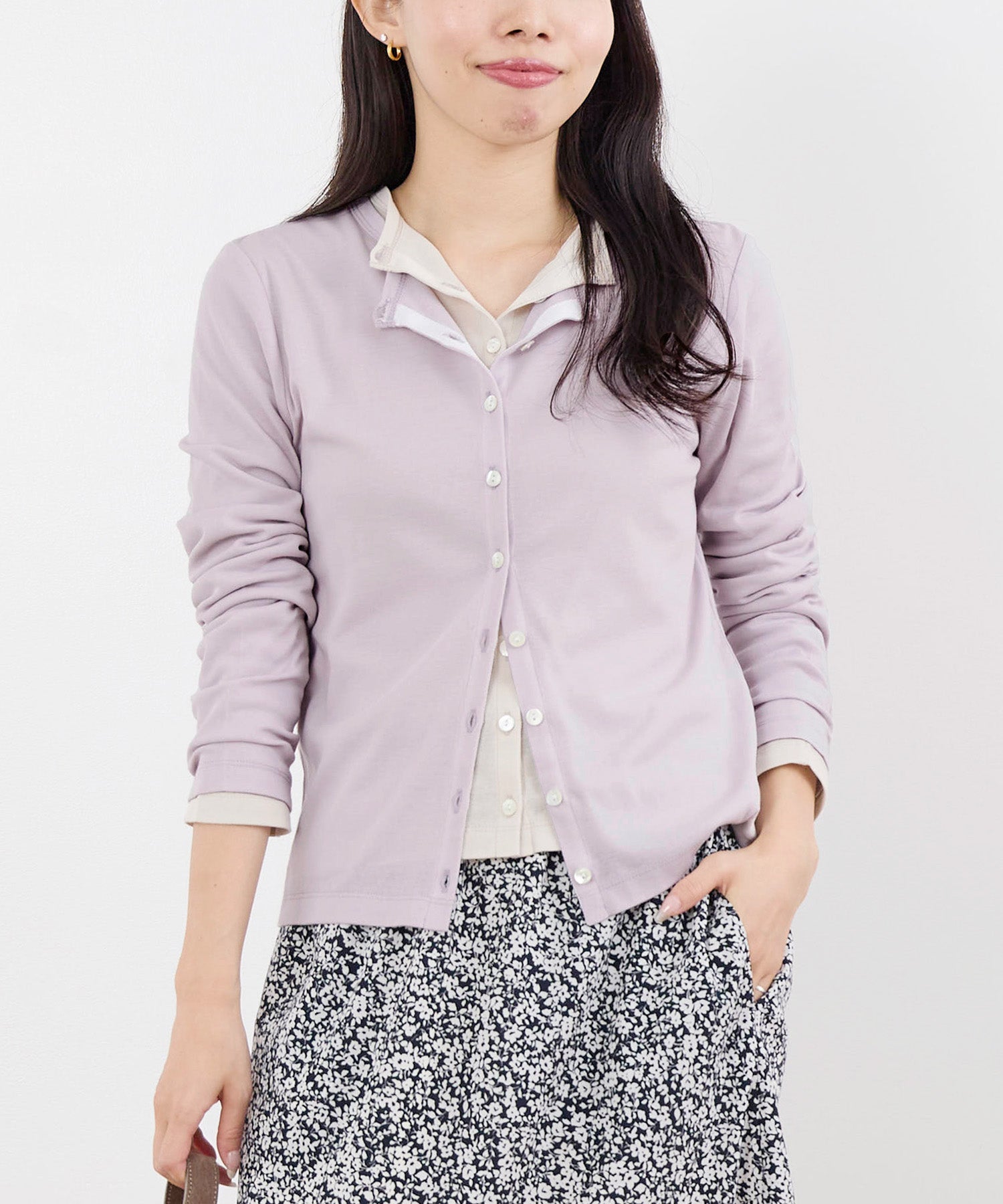 20%off]接触冷感-シアークルーネックカーディガン | MICA&DEAL ONLINE