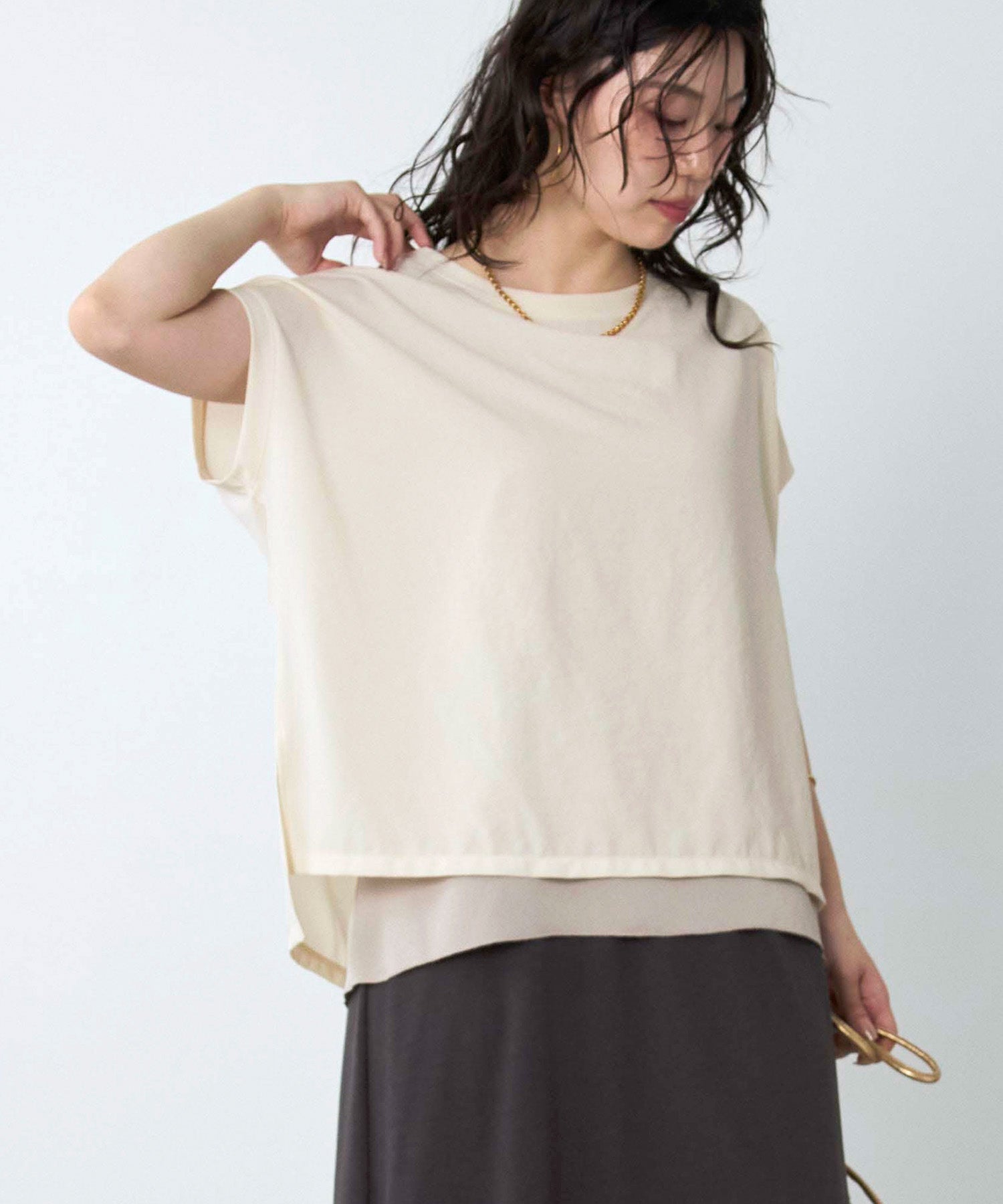 フレンチスリーブシアーTブラウス | MICA&DEAL ONLINE STORE