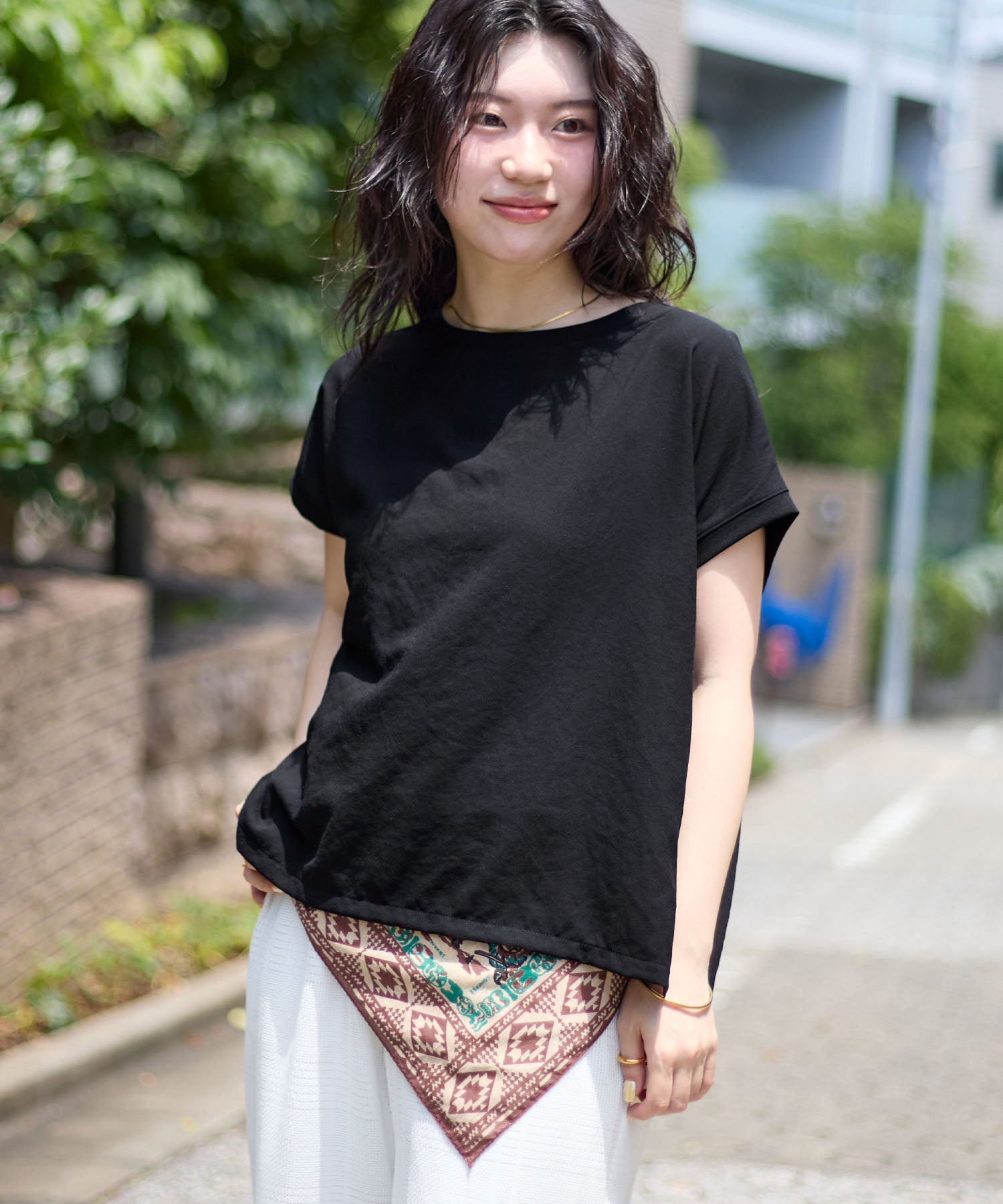 TIME SALE 30%off]フレンチスリーブシアーTブラウス | MICA&DEAL