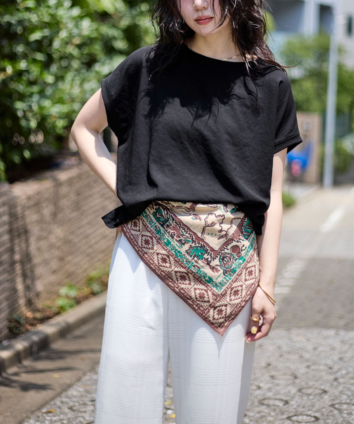 TIME SALE 30%off]フレンチスリーブシアーTブラウス | MICA&DEAL