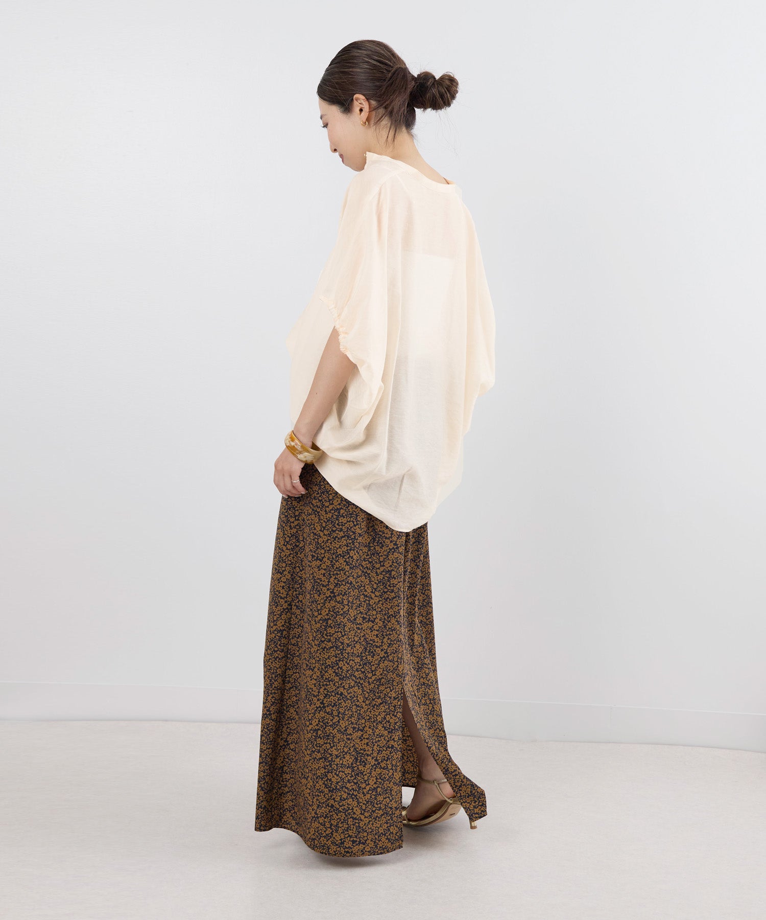 シアーリネン混ポンチョブラウス | MICA&DEAL ONLINE STORE