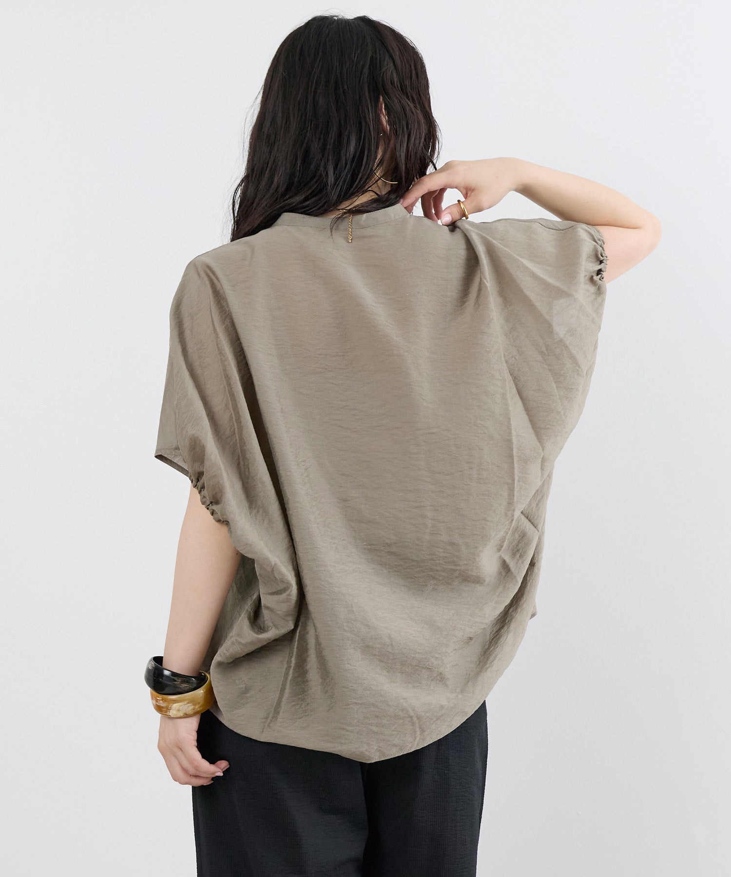 40%off]シアーリネン混ポンチョブラウス | MICA&DEAL ONLINE STORE