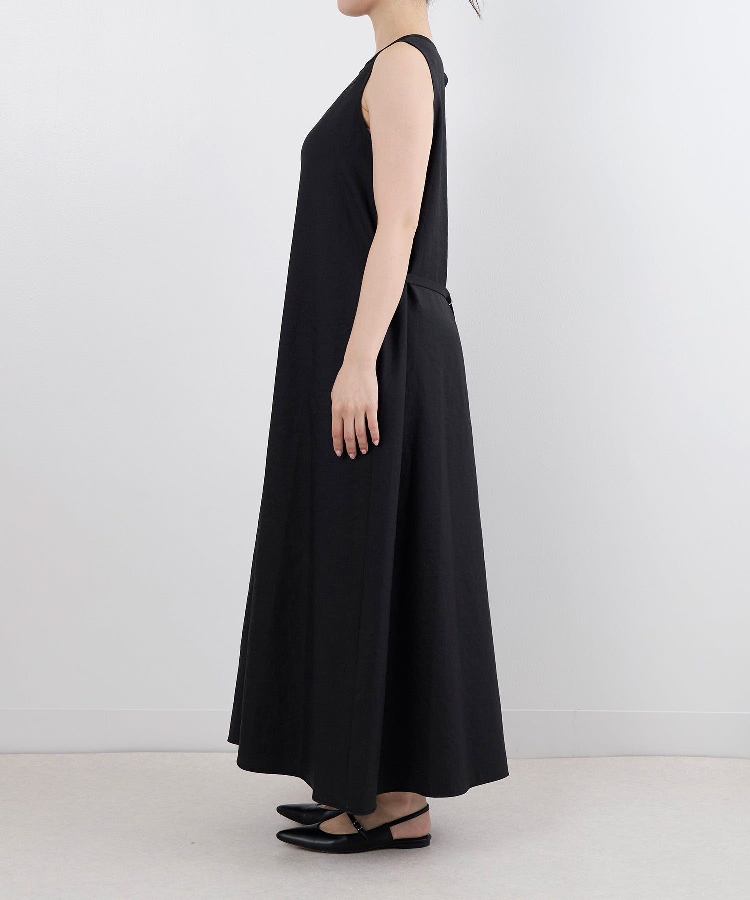 杢調ツイルタンブラーノースリーブワンピース | MICA&DEAL ONLINE STORE