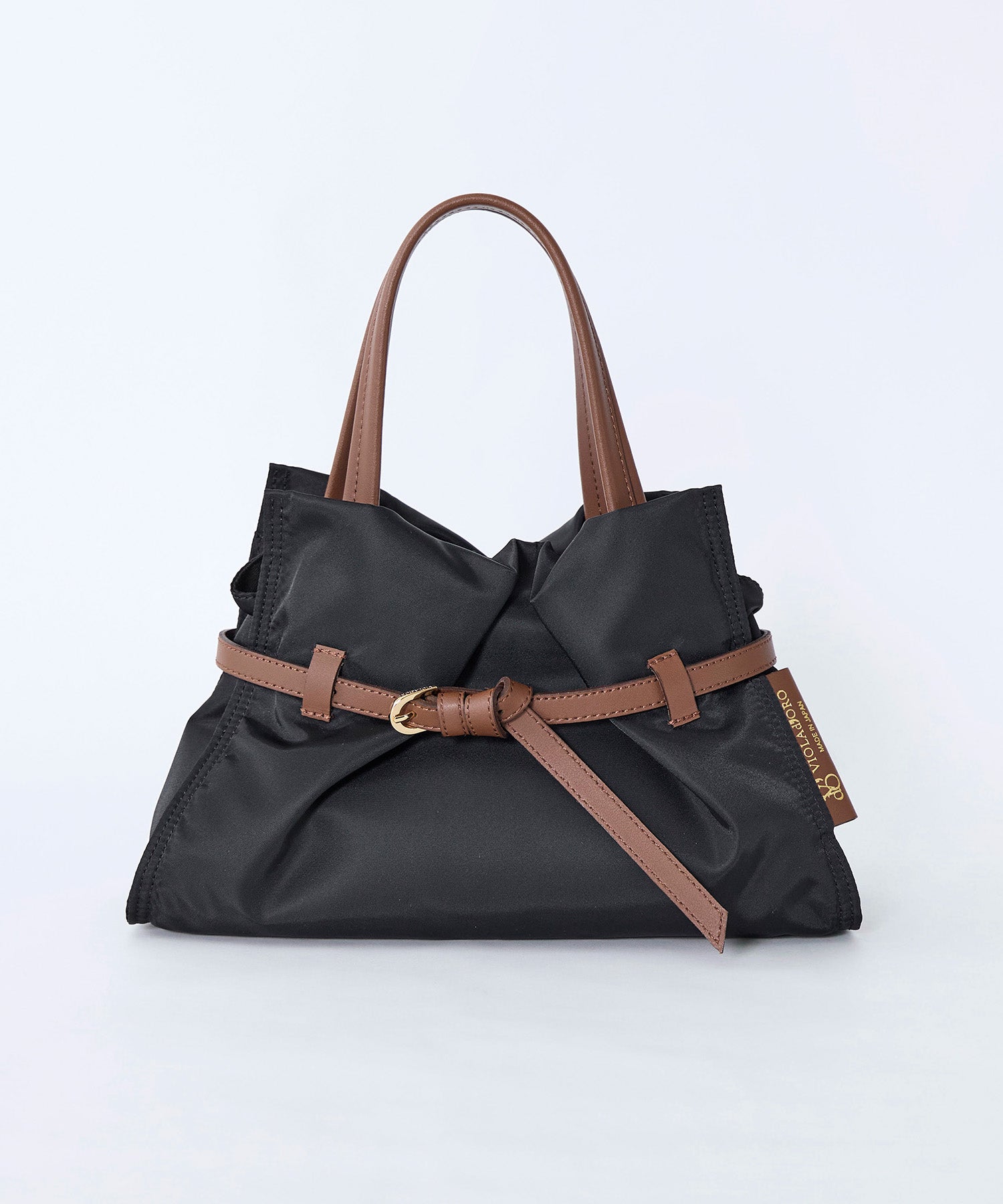 バラとゆりのハンドバッグ VIOLAd'ORO】ナイロンベルトハンドバッグ S-BIANCA TOTE BAG