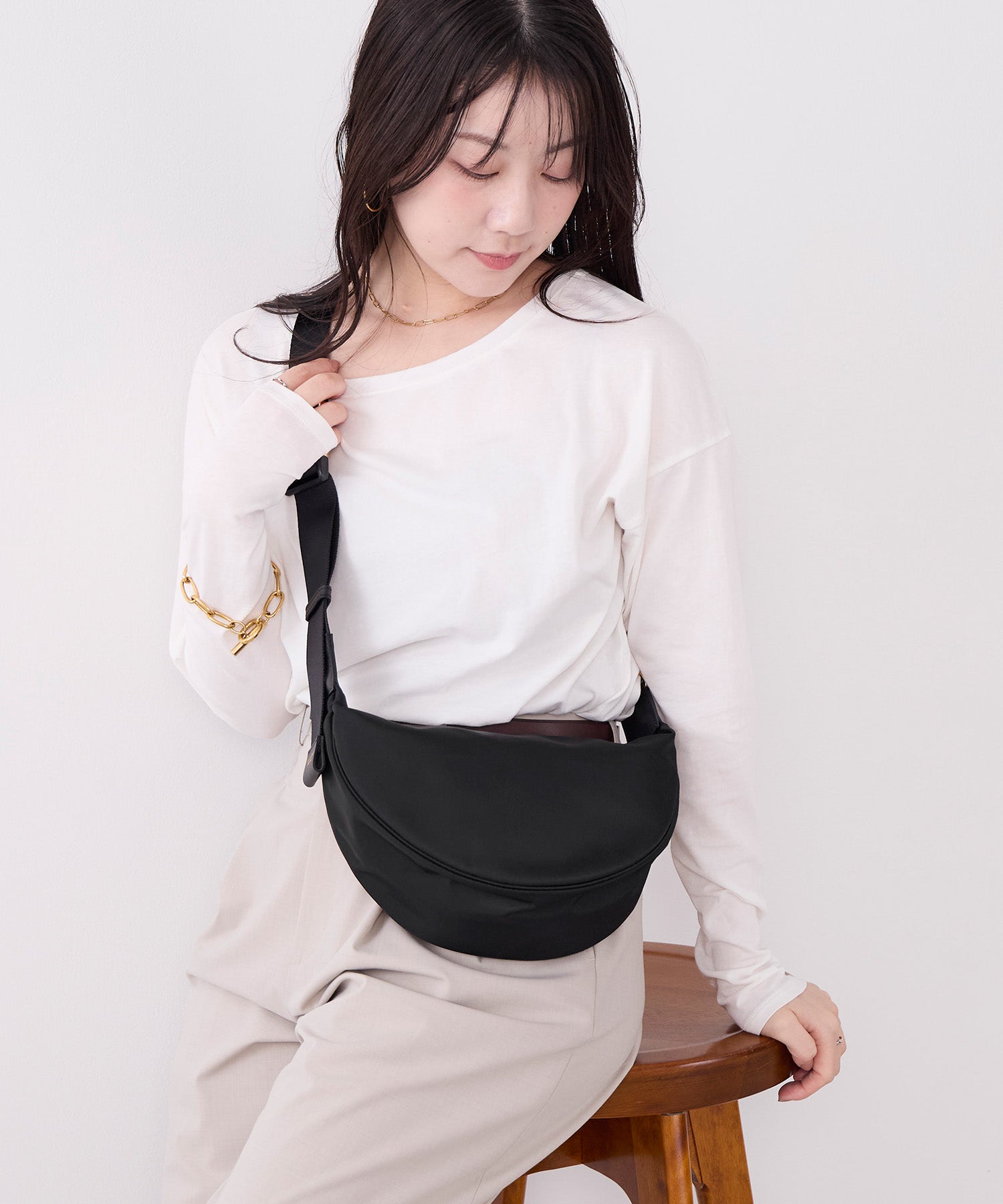 VIOLAd'ORO】ナイロンボディバッグ-BIANCA Nylon bag | MICA&DEAL