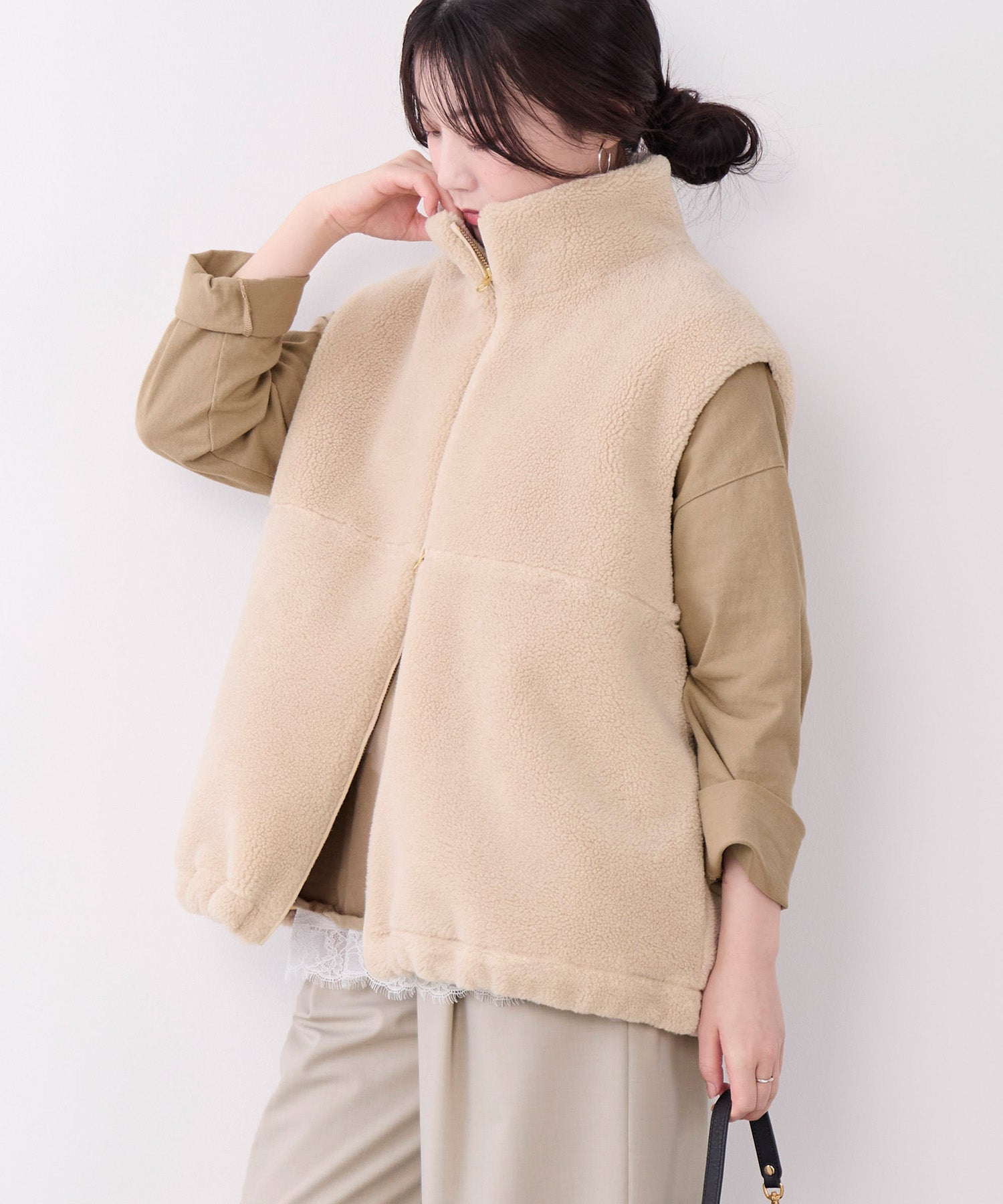 予約】ダブルジップボアベスト | MICA&DEAL ONLINE STORE