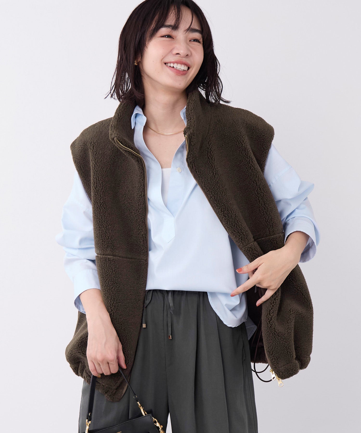 予約】ダブルジップボアベスト | MICA&DEAL ONLINE STORE