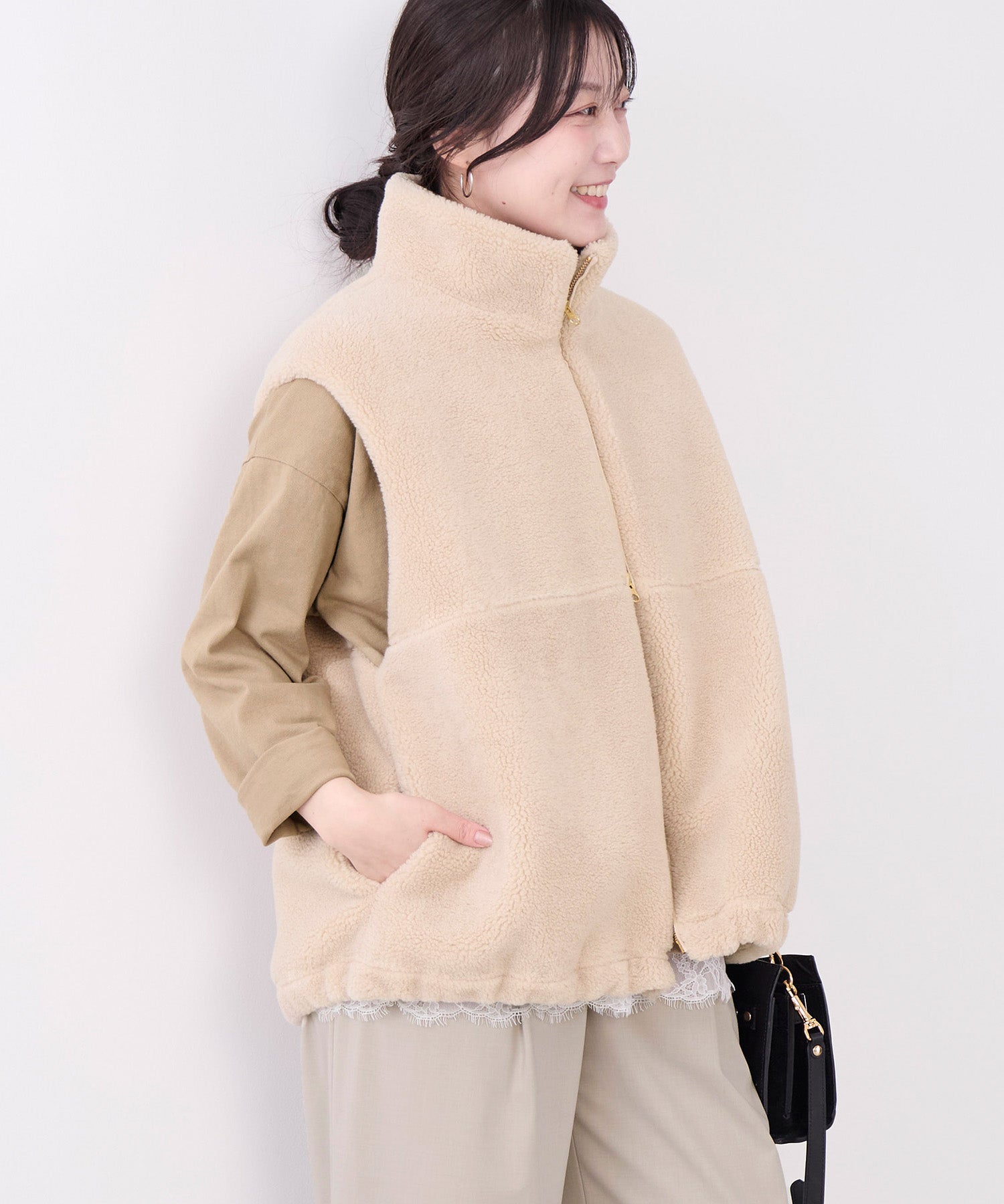 予約】ダブルジップボアベスト | MICA&DEAL ONLINE STORE