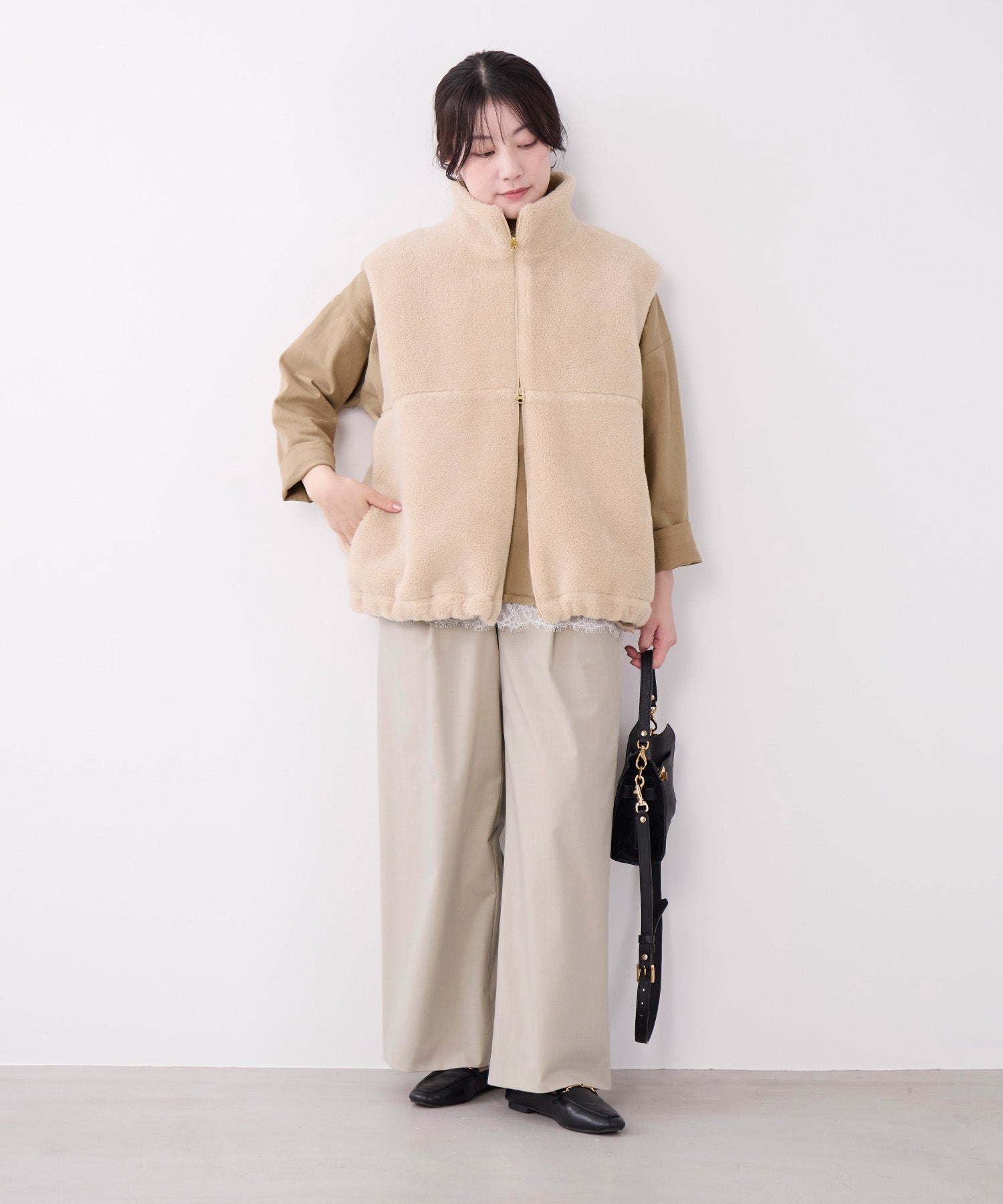 予約】ダブルジップボアベスト | MICA&DEAL ONLINE STORE