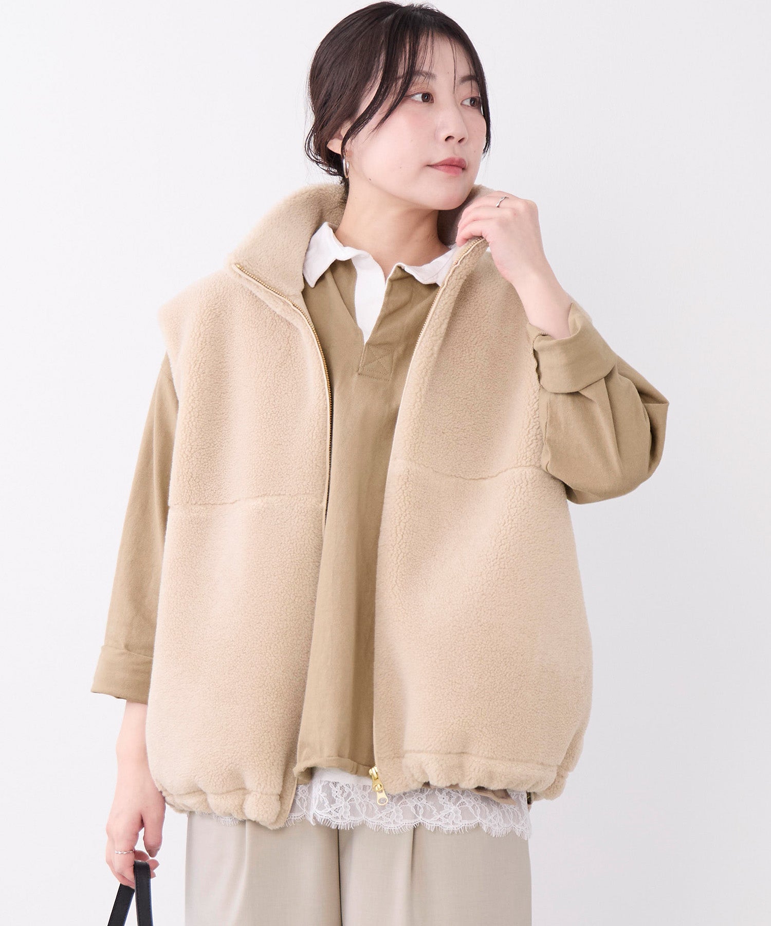 予約】ダブルジップボアベスト | MICA&DEAL ONLINE STORE