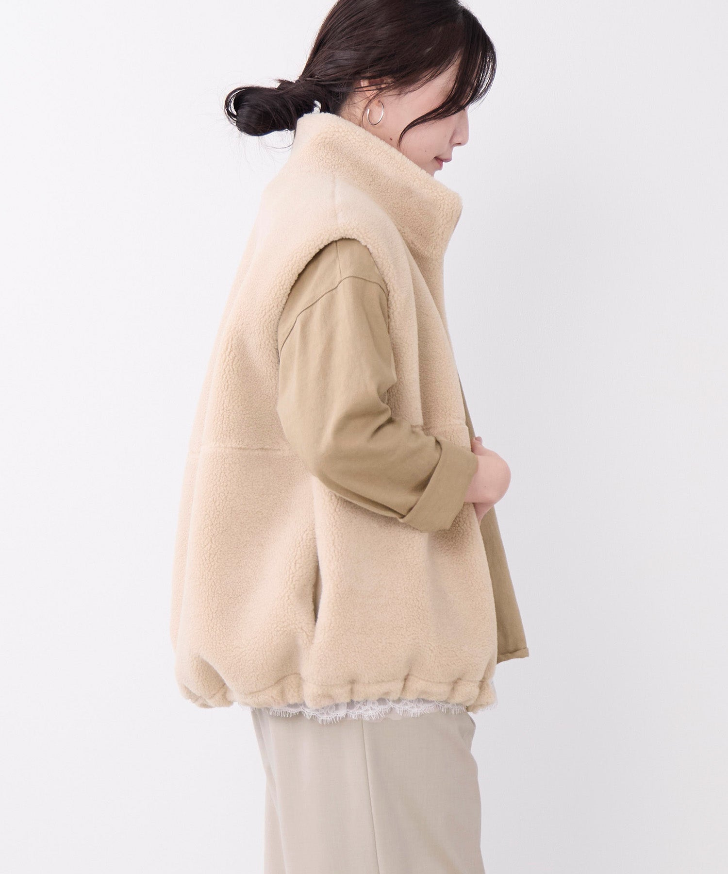 ベストベージュぽっち様 予約】ダブルジップボアベスト | MICA&DEAL ONLINE STORE