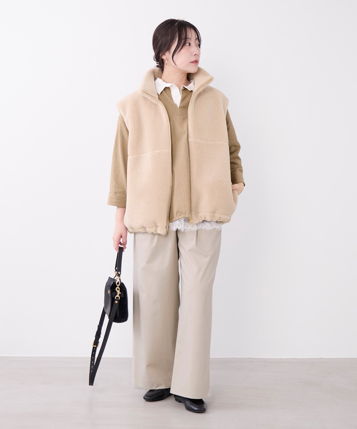 予約】ダブルジップボアベスト | MICA&DEAL ONLINE STORE