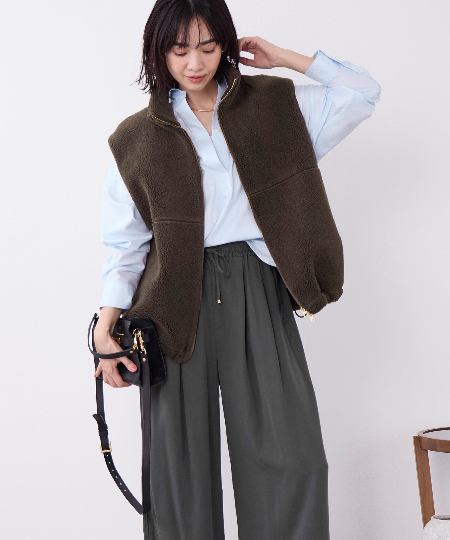 ohga ボアベスト 予約】ダブルジップボアベスト | MICA&DEAL ONLINE STORE