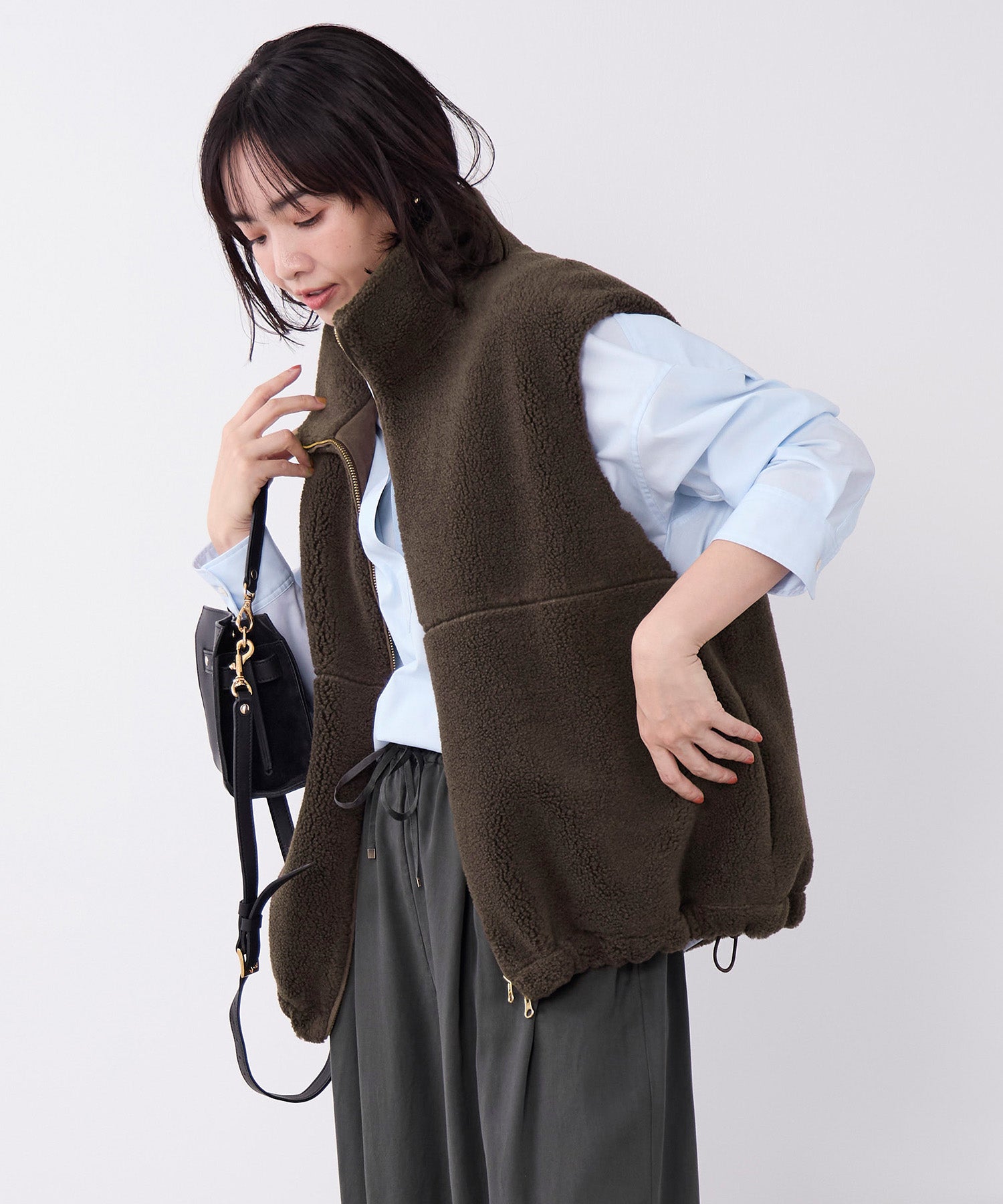 予約】ダブルジップボアベスト | MICA&DEAL ONLINE STORE