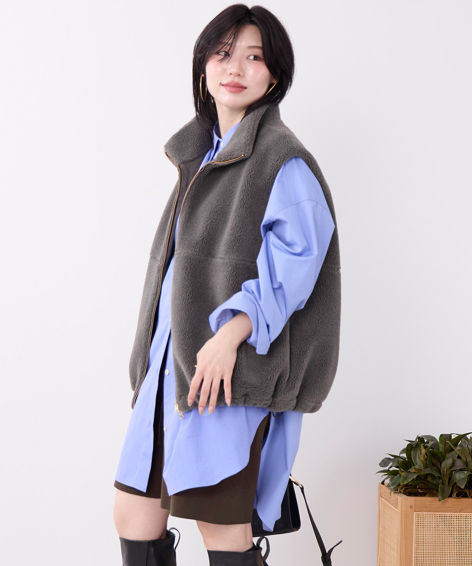 予約】ダブルジップボアベスト | MICA&DEAL ONLINE STORE