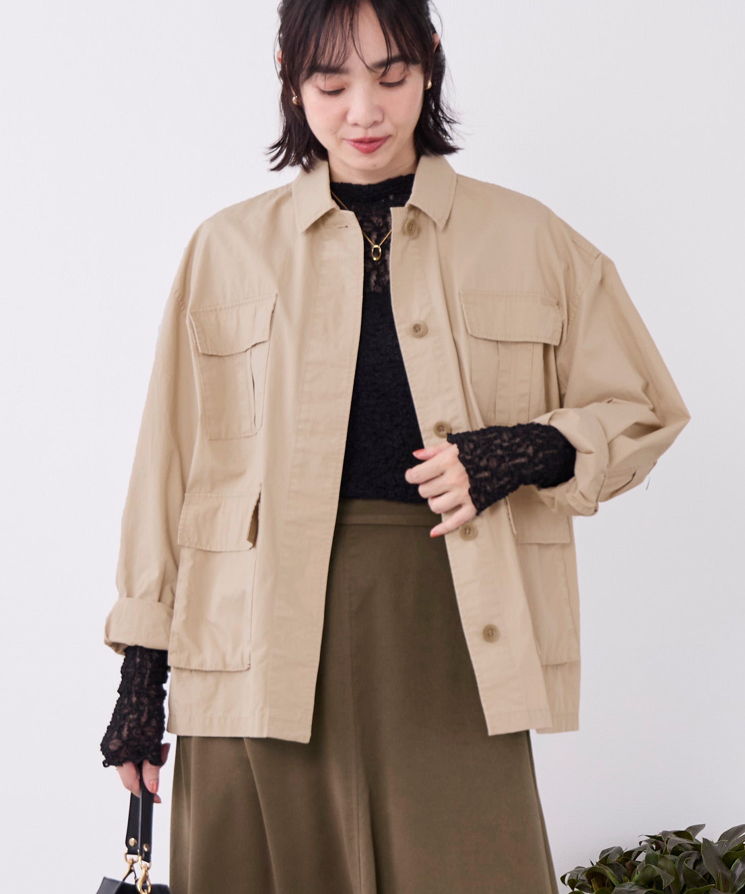 バイオウォッシュミリタリーシャツジャケット | MICA&DEAL ONLINE STORE