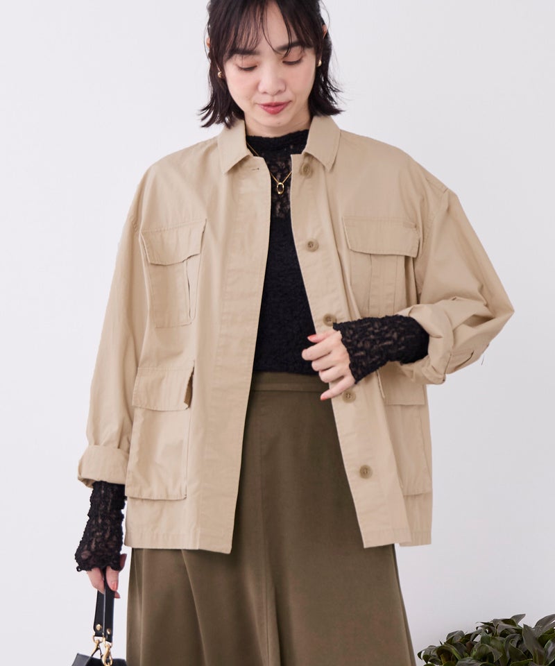 バイオウォッシュミリタリーシャツジャケット | MICA&DEAL ONLINE STORE