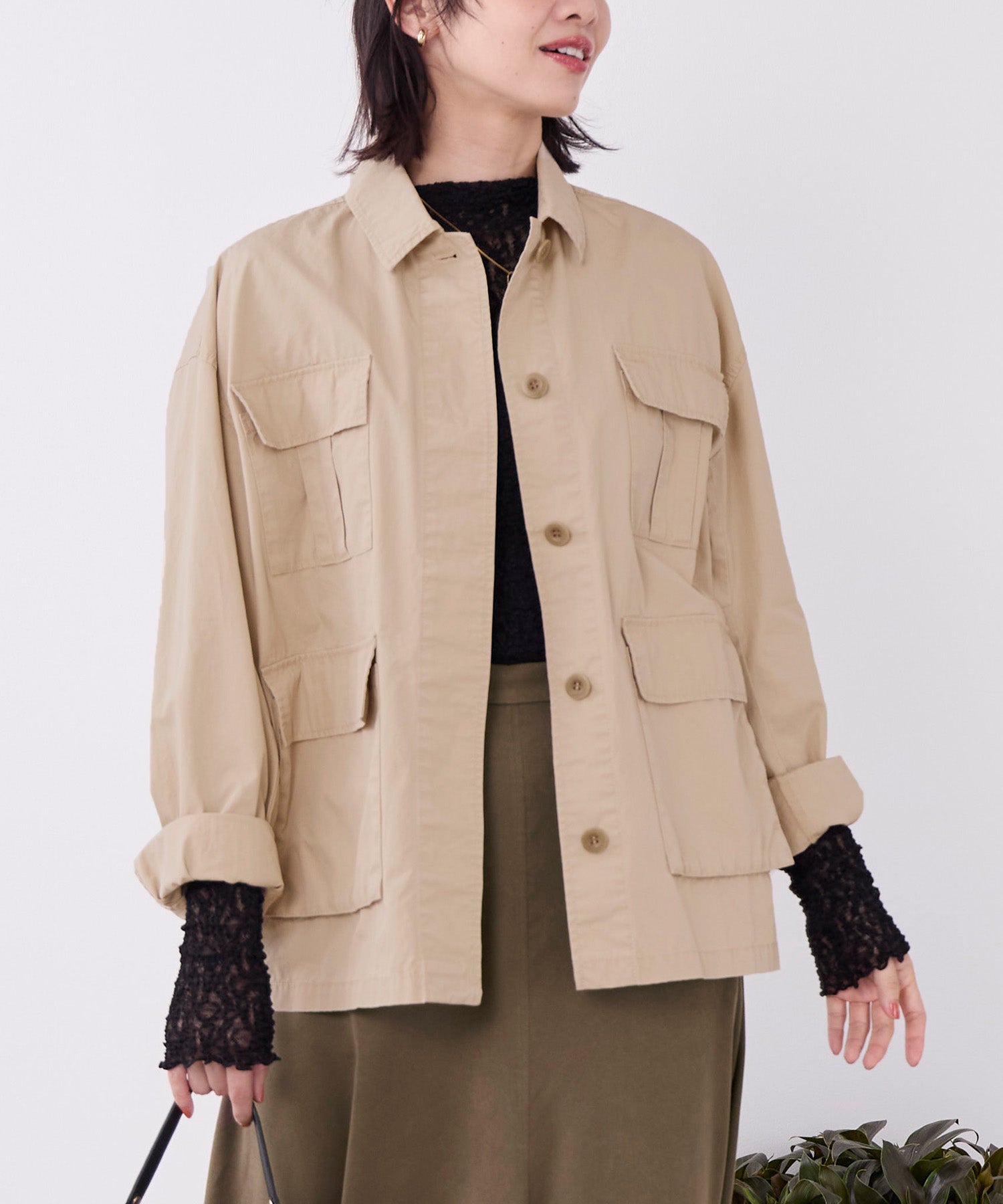 バイオウォッシュミリタリーシャツジャケット | MICA&DEAL ONLINE STORE