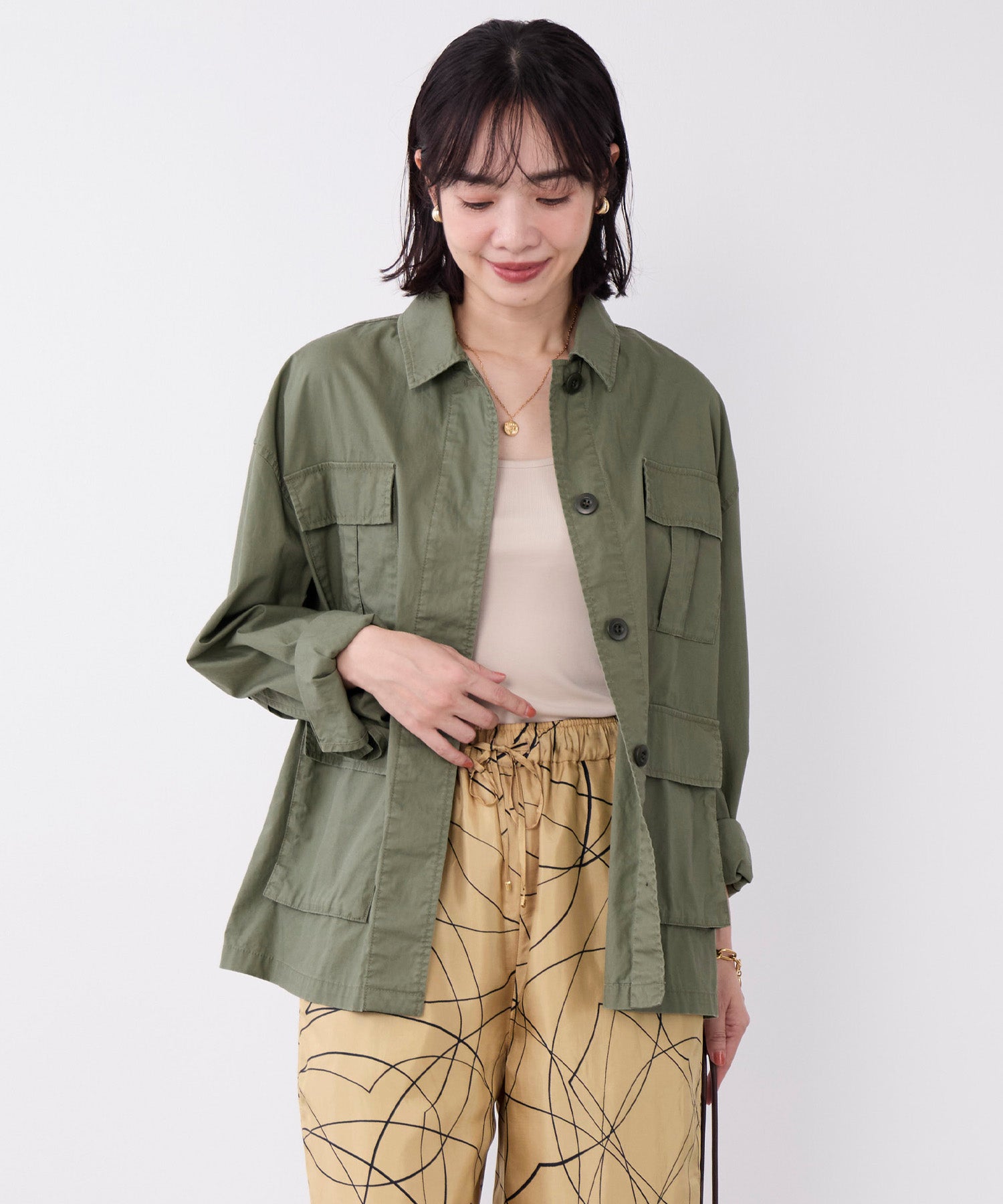 バイオウォッシュミリタリーシャツジャケット | MICA&DEAL ONLINE STORE