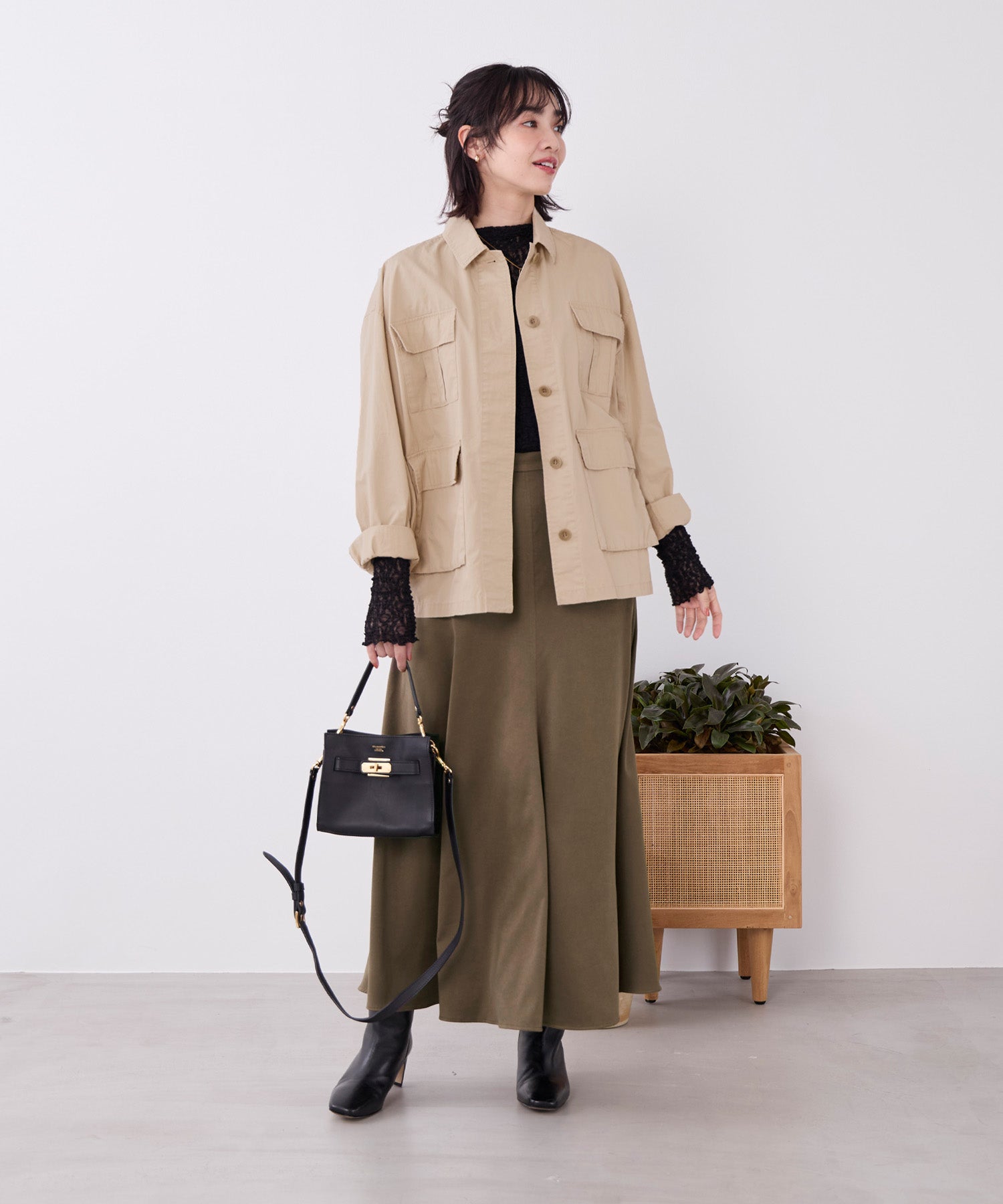 フェイクスエードフレアロングスカート | MICA&DEAL ONLINE STORE