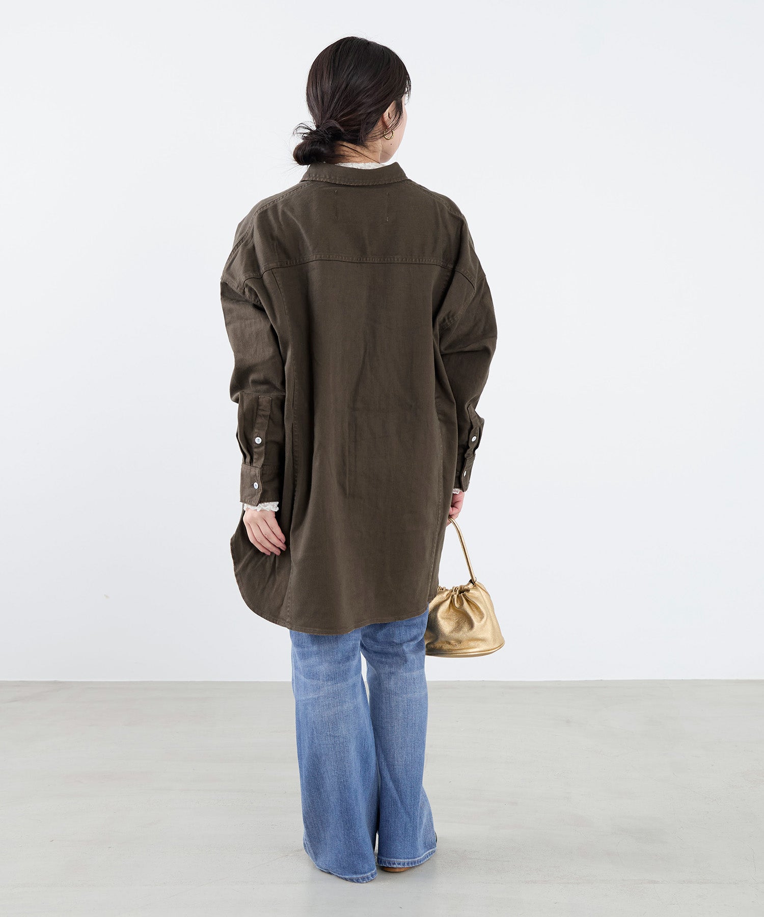 Healthy DENIM】ビックシャツ-Almond SH | MICA&DEAL ONLINE STORE