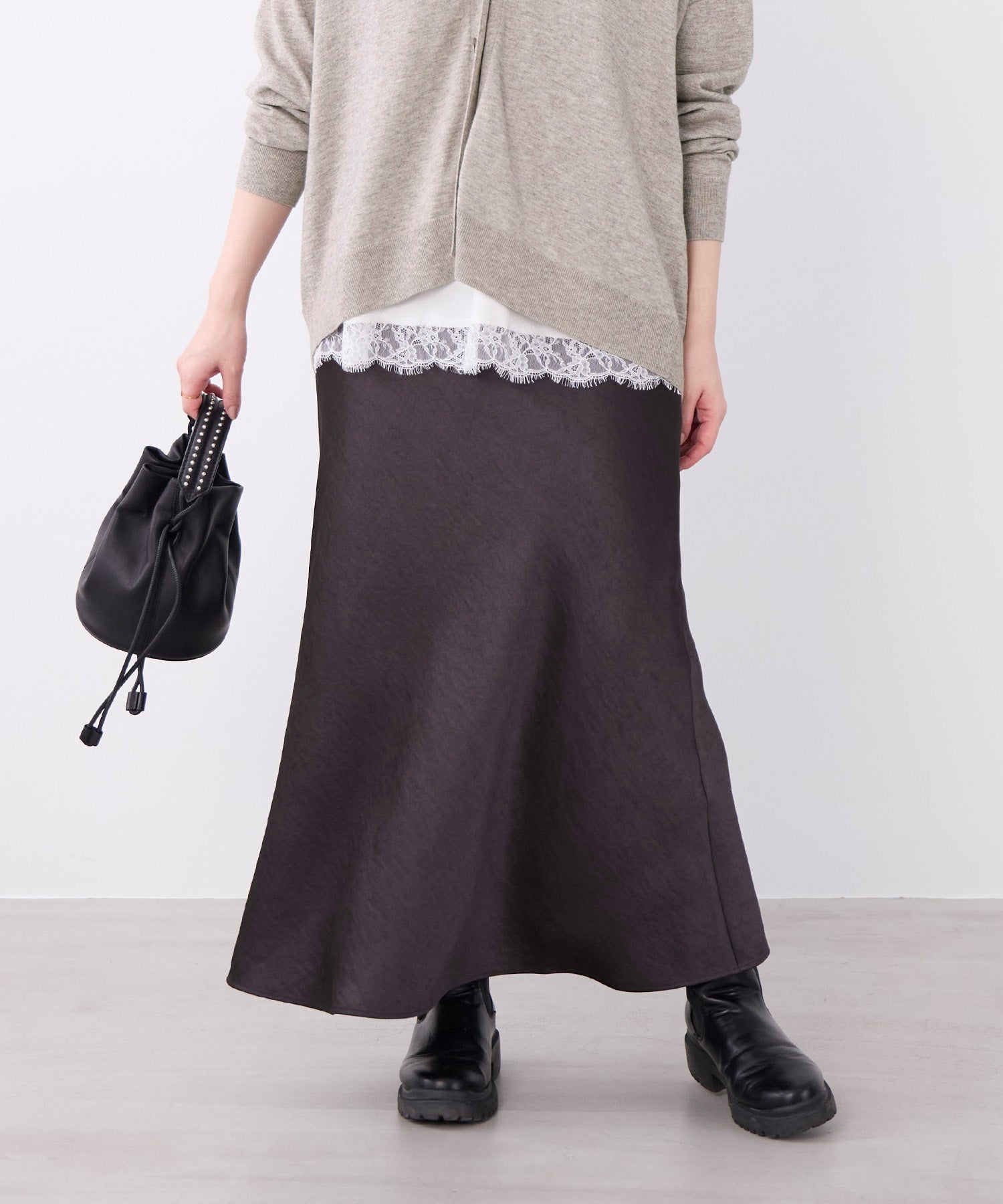 防シワ-ミドルフレアバイアススカート | MICA&DEAL ONLINE STORE