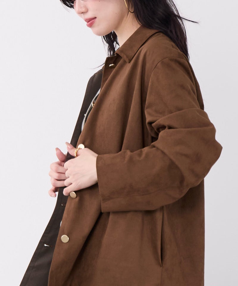 フェイクスエードシャツジャケット | MICA&DEAL ONLINE STORE