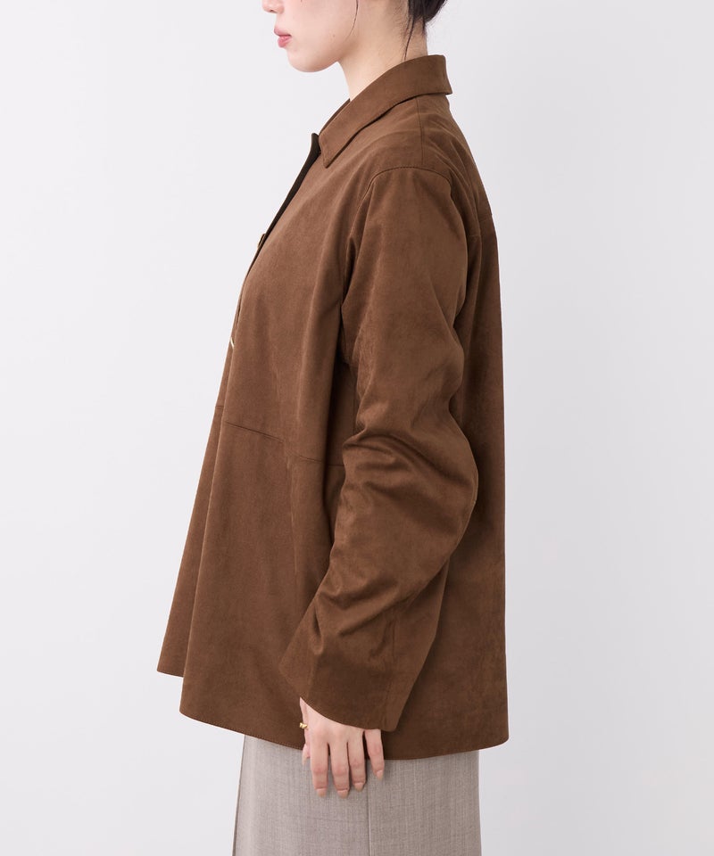 フェイクスエードシャツジャケット | MICA&DEAL ONLINE STORE