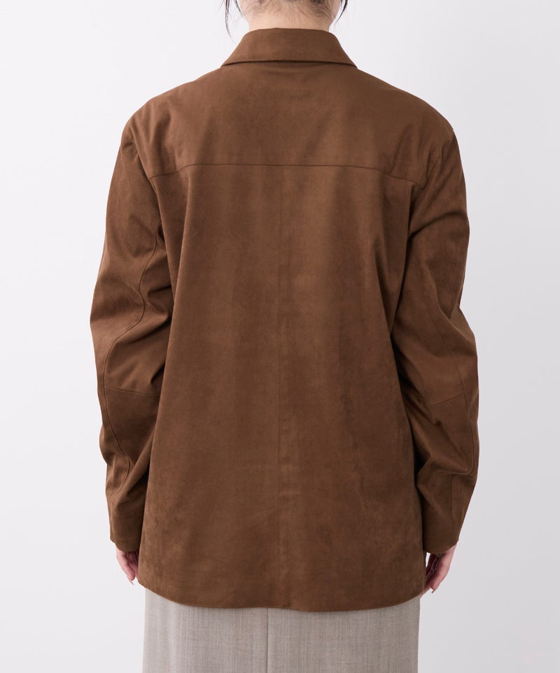 フェイクスエードシャツジャケット | MICA&DEAL ONLINE STORE