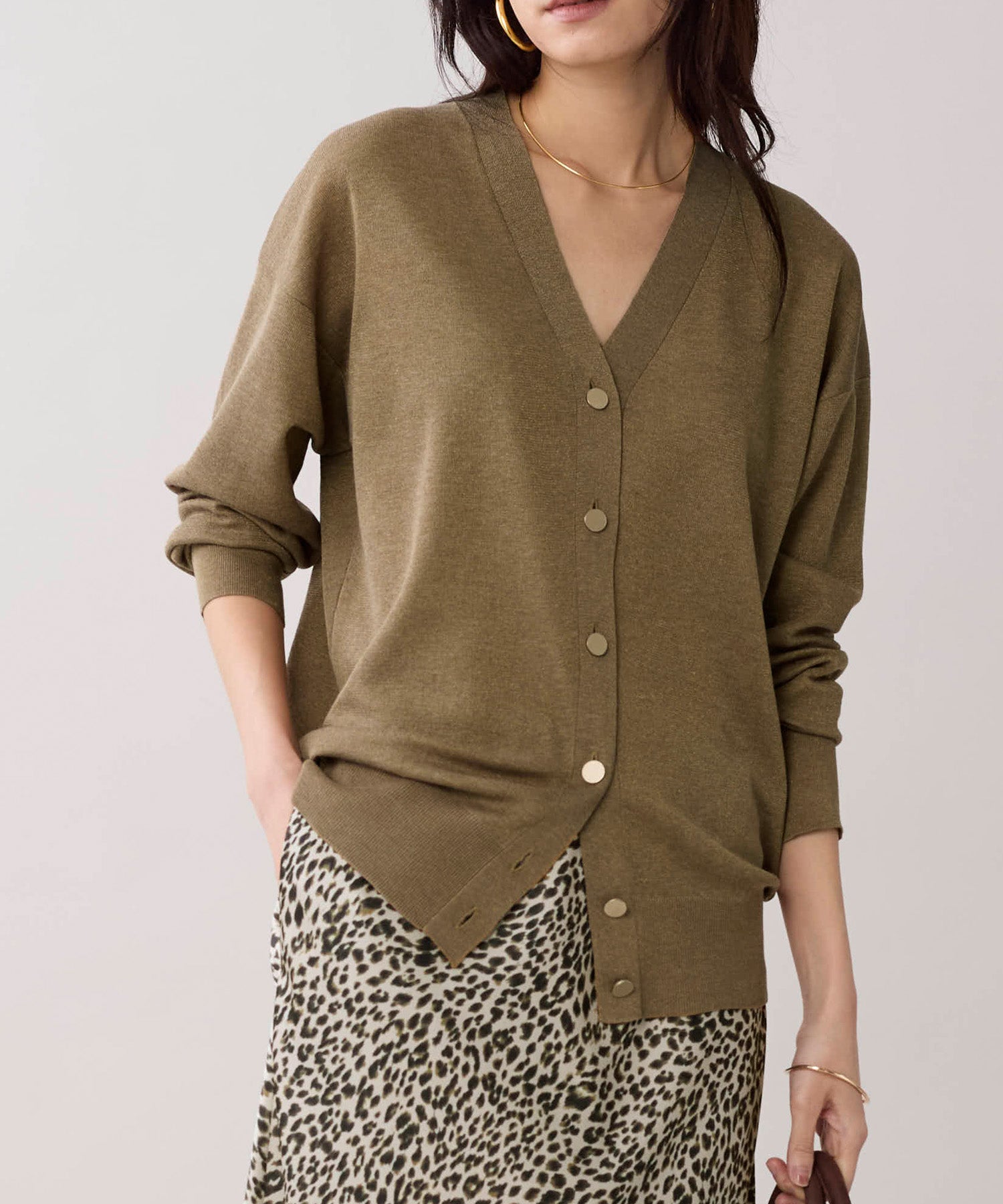 marmors カーディガン marmors】lame v-neck cardigan | MICA&DEAL ONLINE STORE