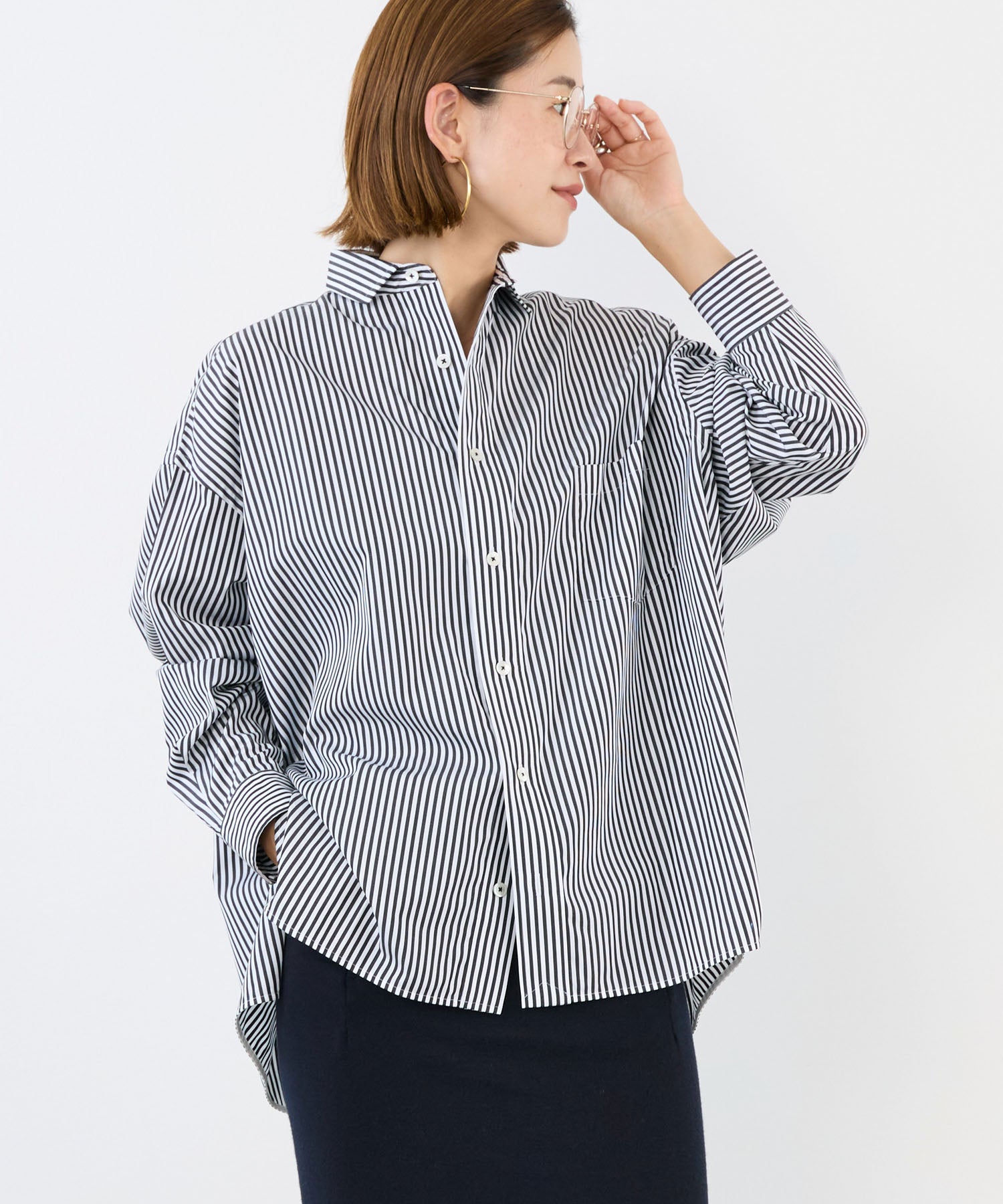TICCA】スクエアビッグストライプシャツ | MICA&DEAL ONLINE STORE