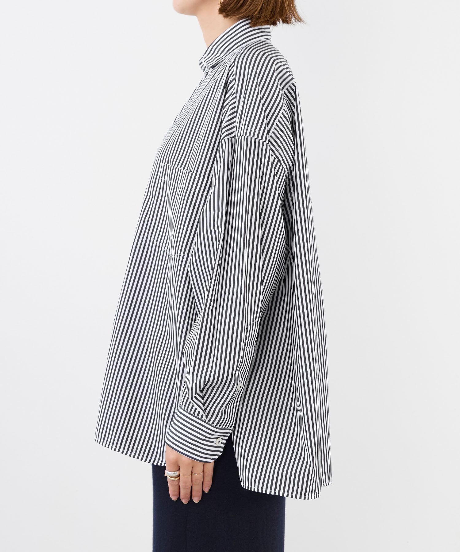TICCA】スクエアビッグストライプシャツ | MICA&DEAL ONLINE STORE