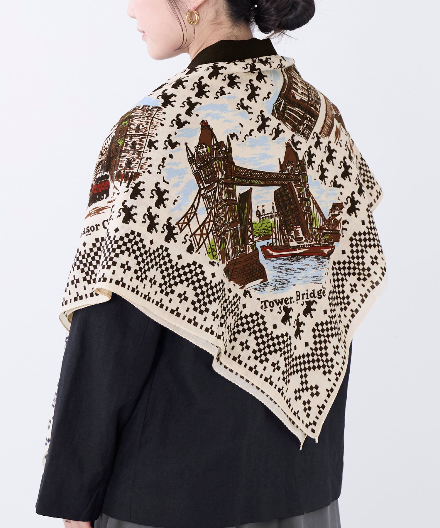 BINDU】大判スカーフ-London Map Scarf | MICA&DEAL ONLINE STORE