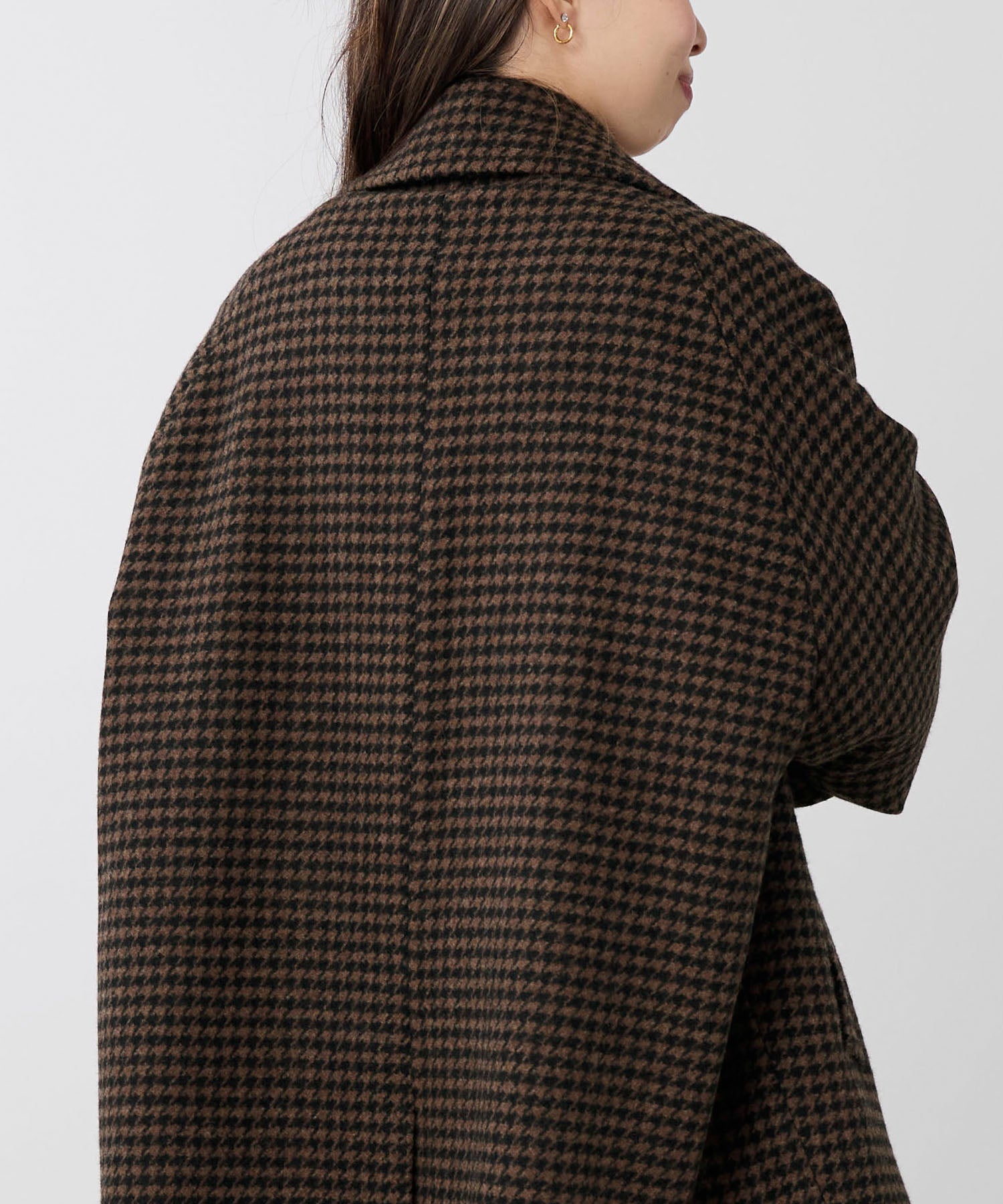予約】【TICCA】ウールハウンドトゥースピーコート | MICA&DEAL ONLINE