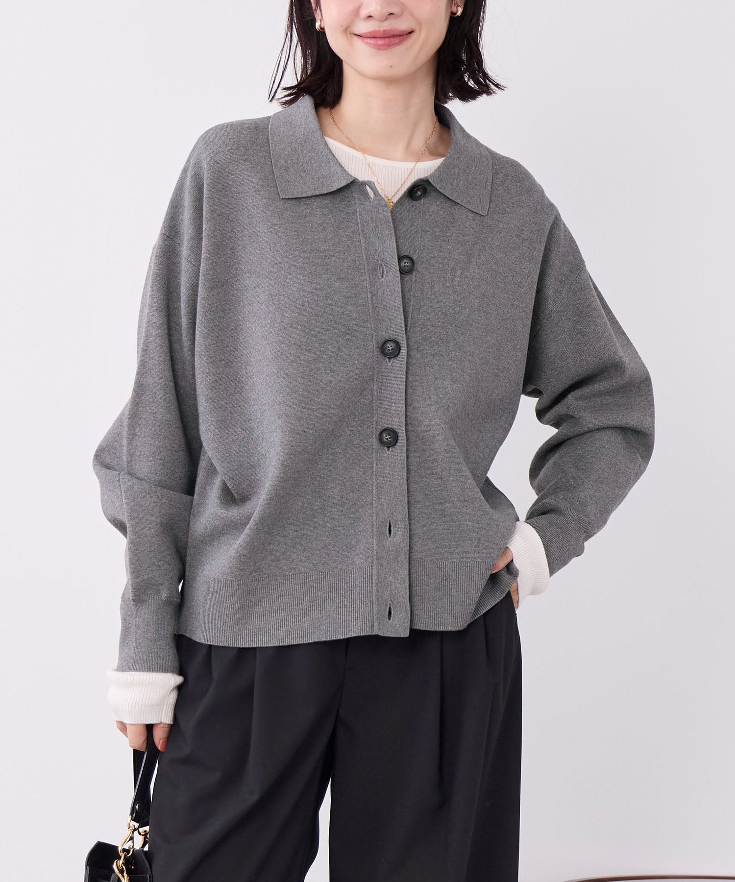 ミラノリブカラーカーディガン | MICA&DEAL ONLINE STORE