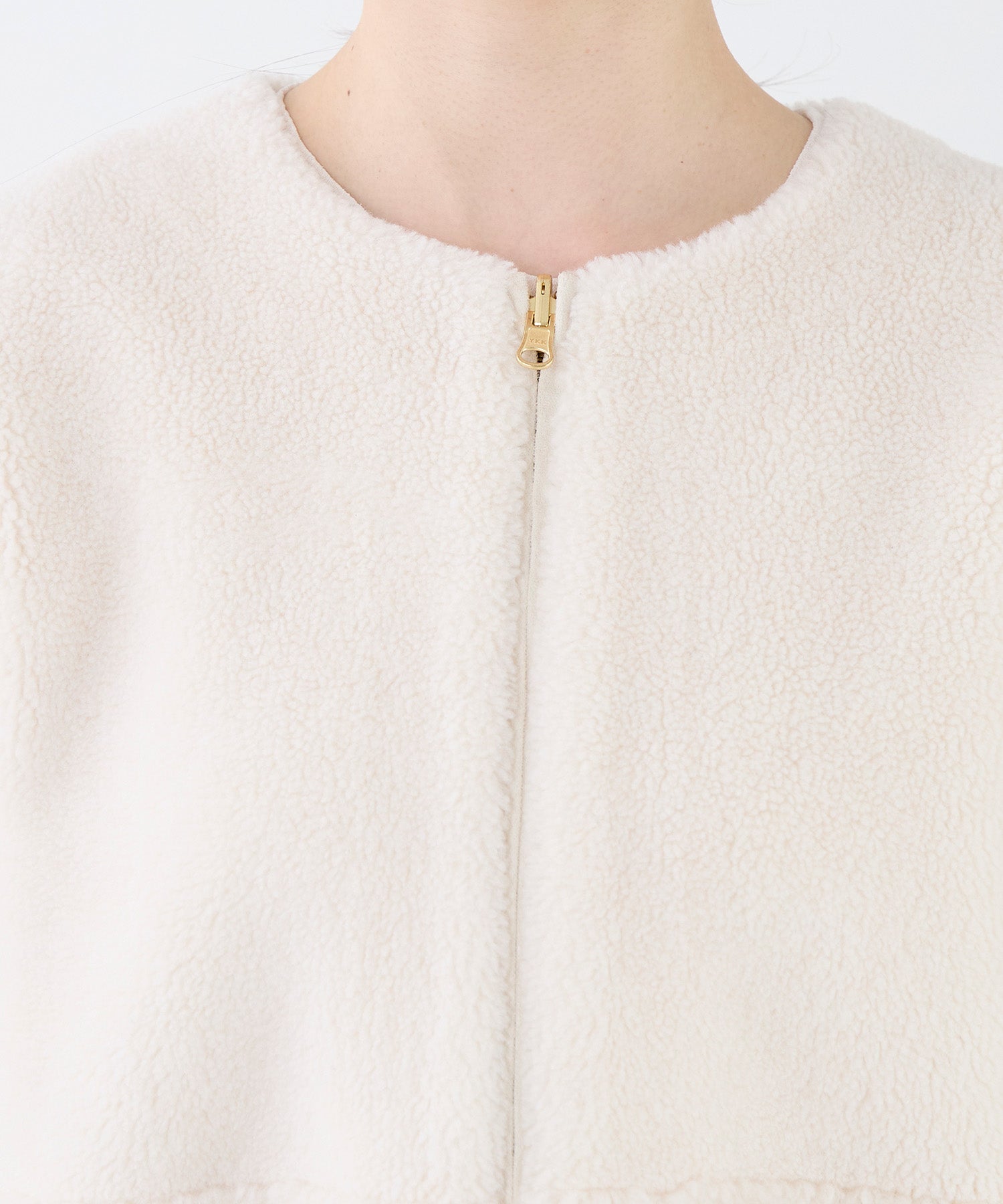 予約】リバーシブルノーカラーボアコート | MICA&DEAL ONLINE STORE